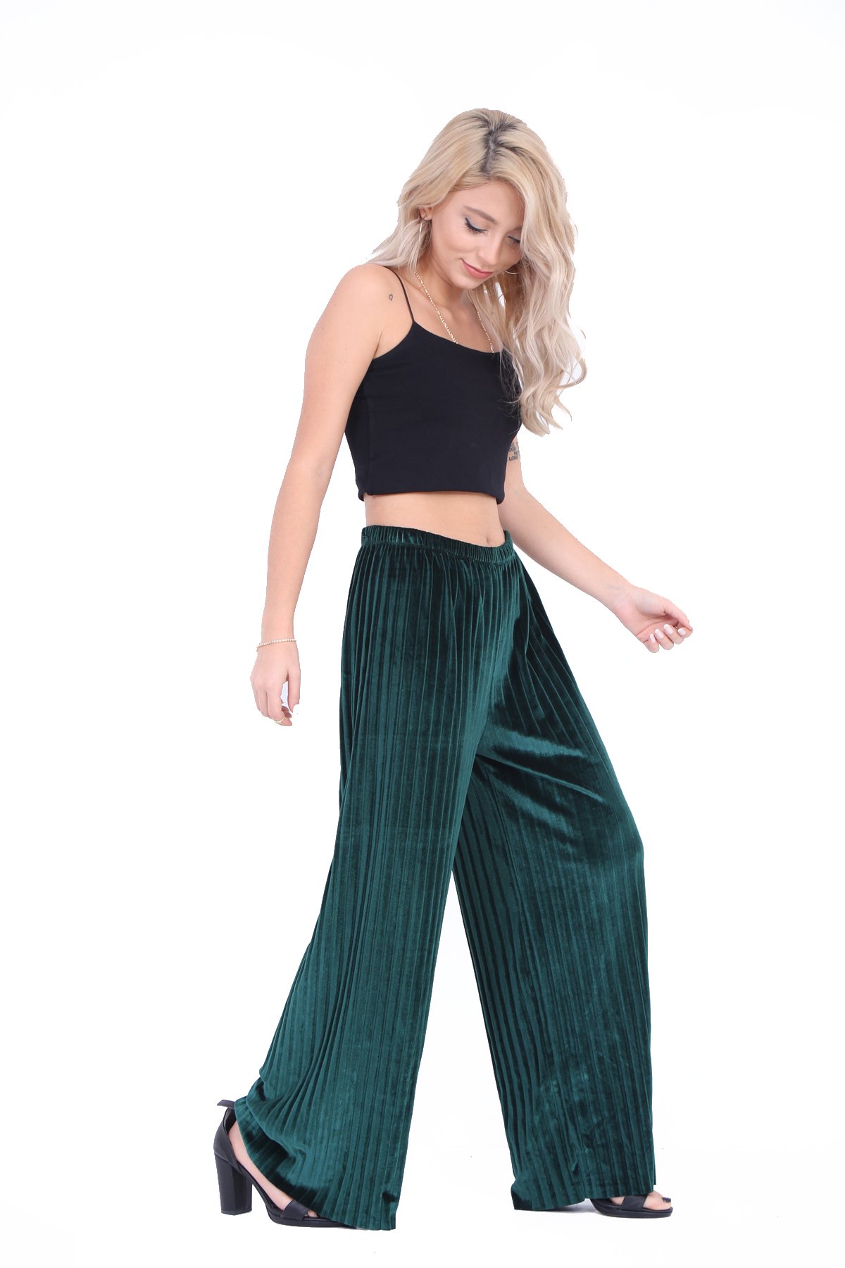 Piliseli Kadife Pantolon 