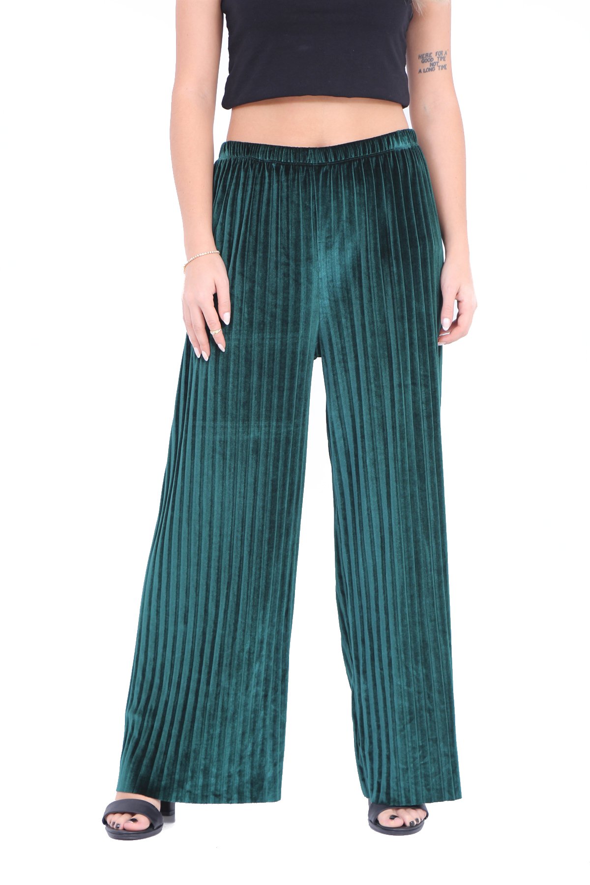 Piliseli Kadife Pantolon 