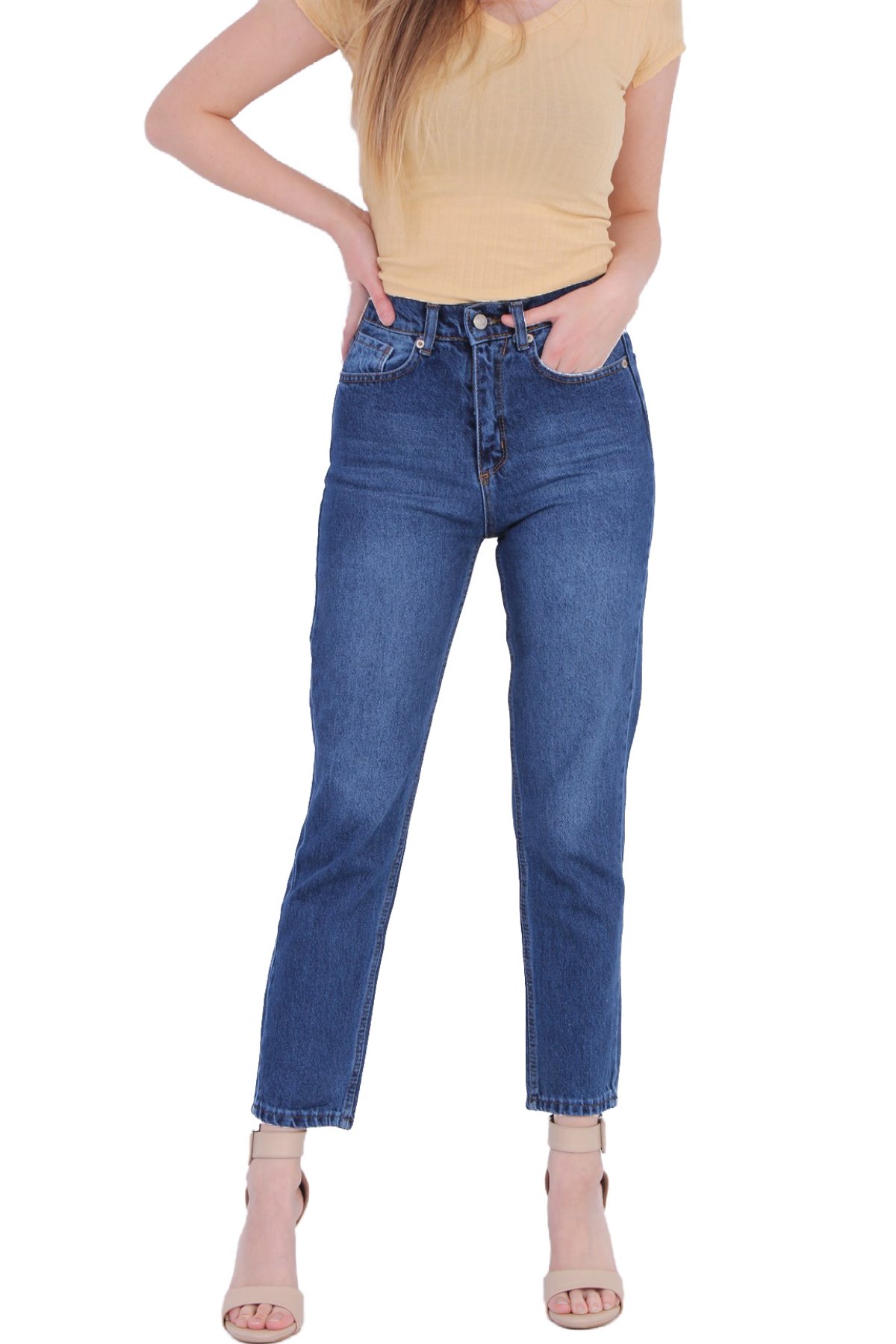 Taşlanmış Kot Pantolon 