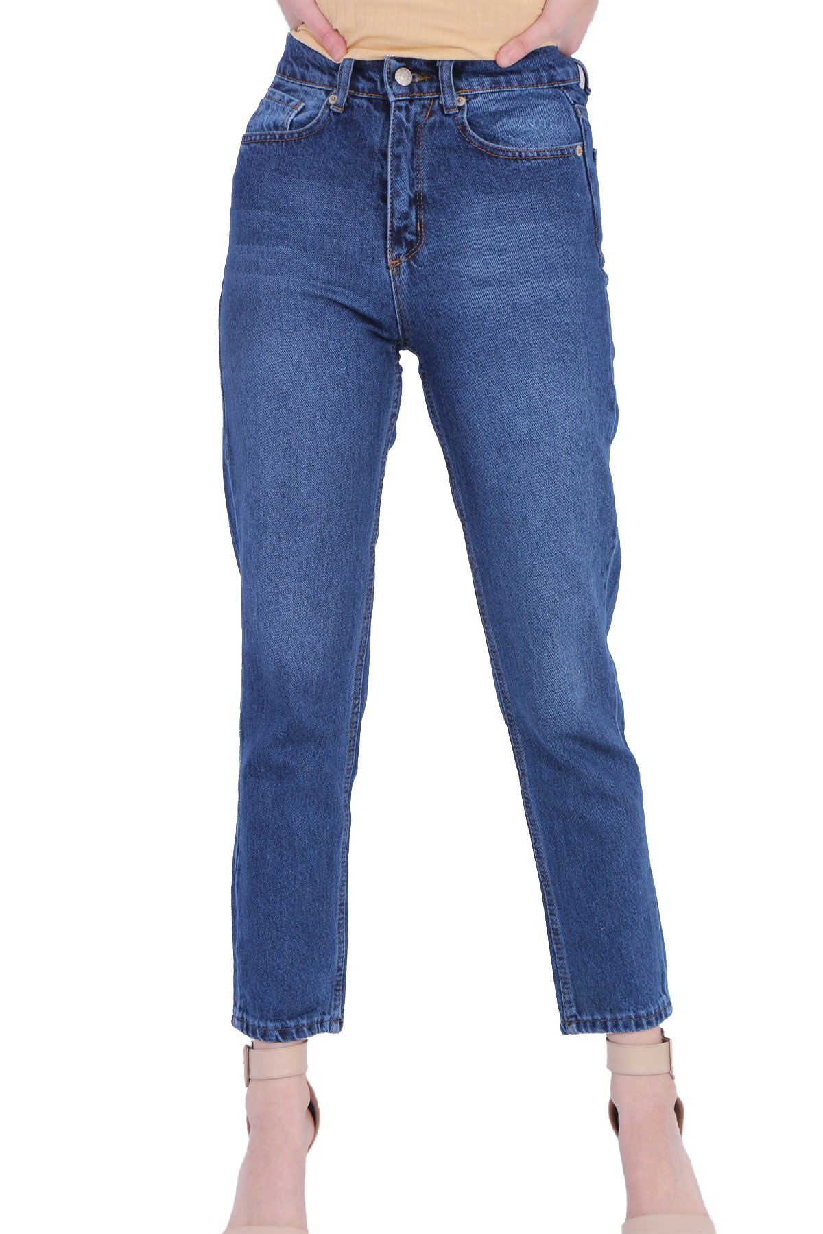 Taşlanmış Kot Pantolon 