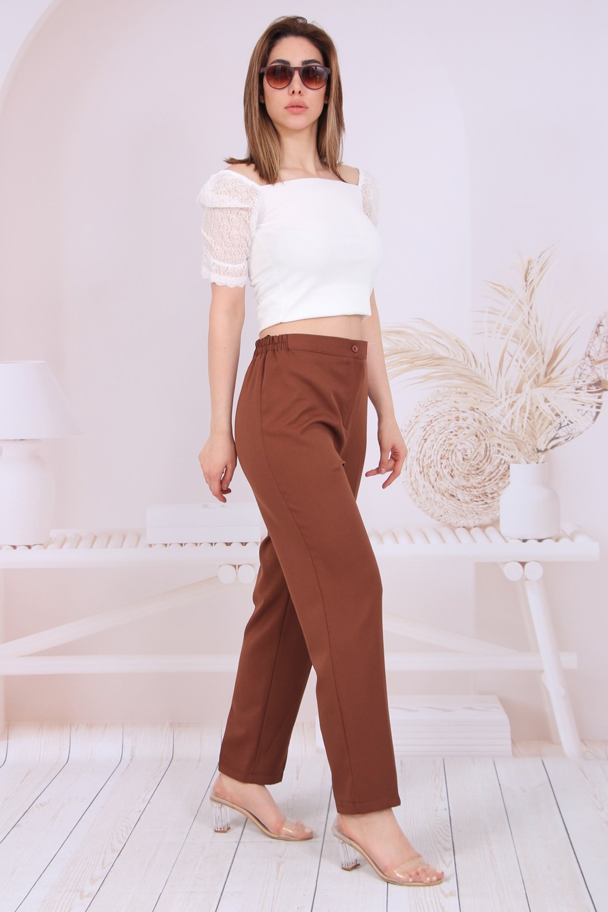 Yanları Lastik B.beden Pantolon 