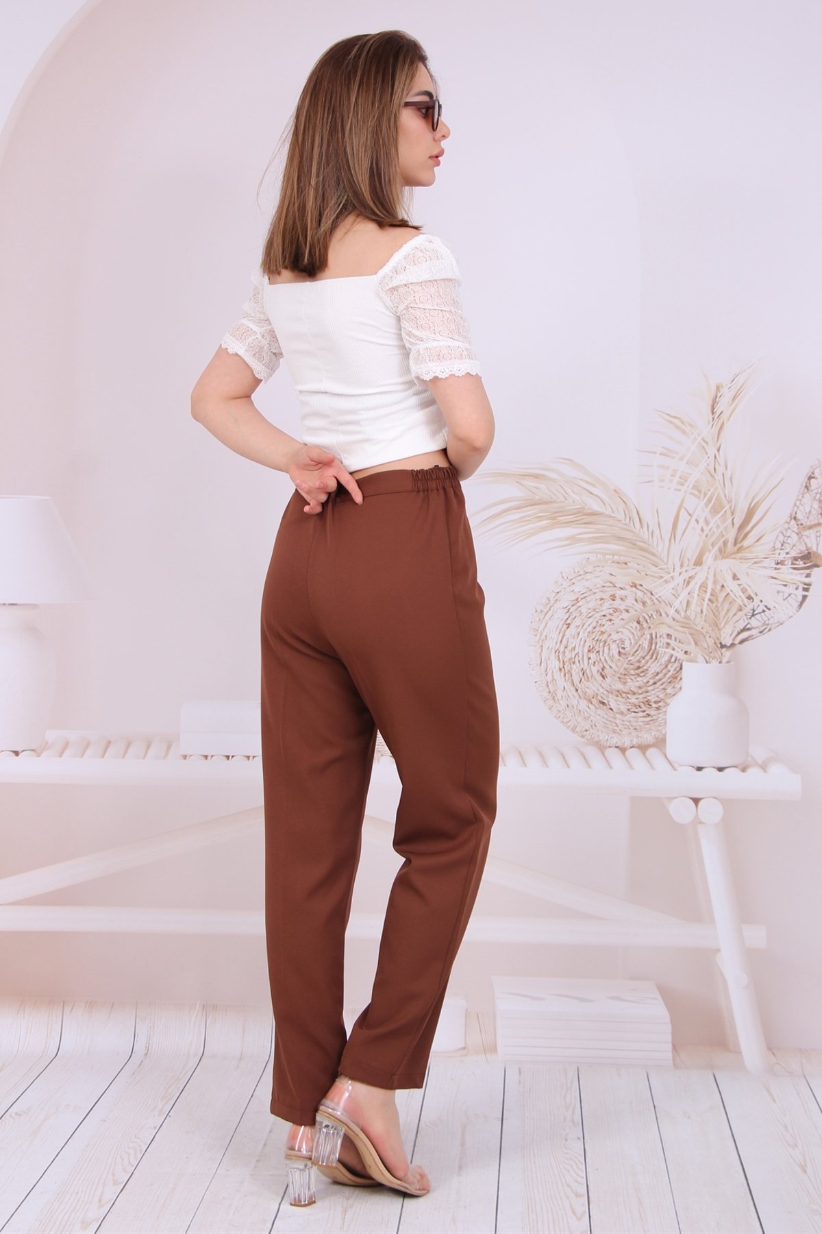 Yanları Lastik B.beden Pantolon 