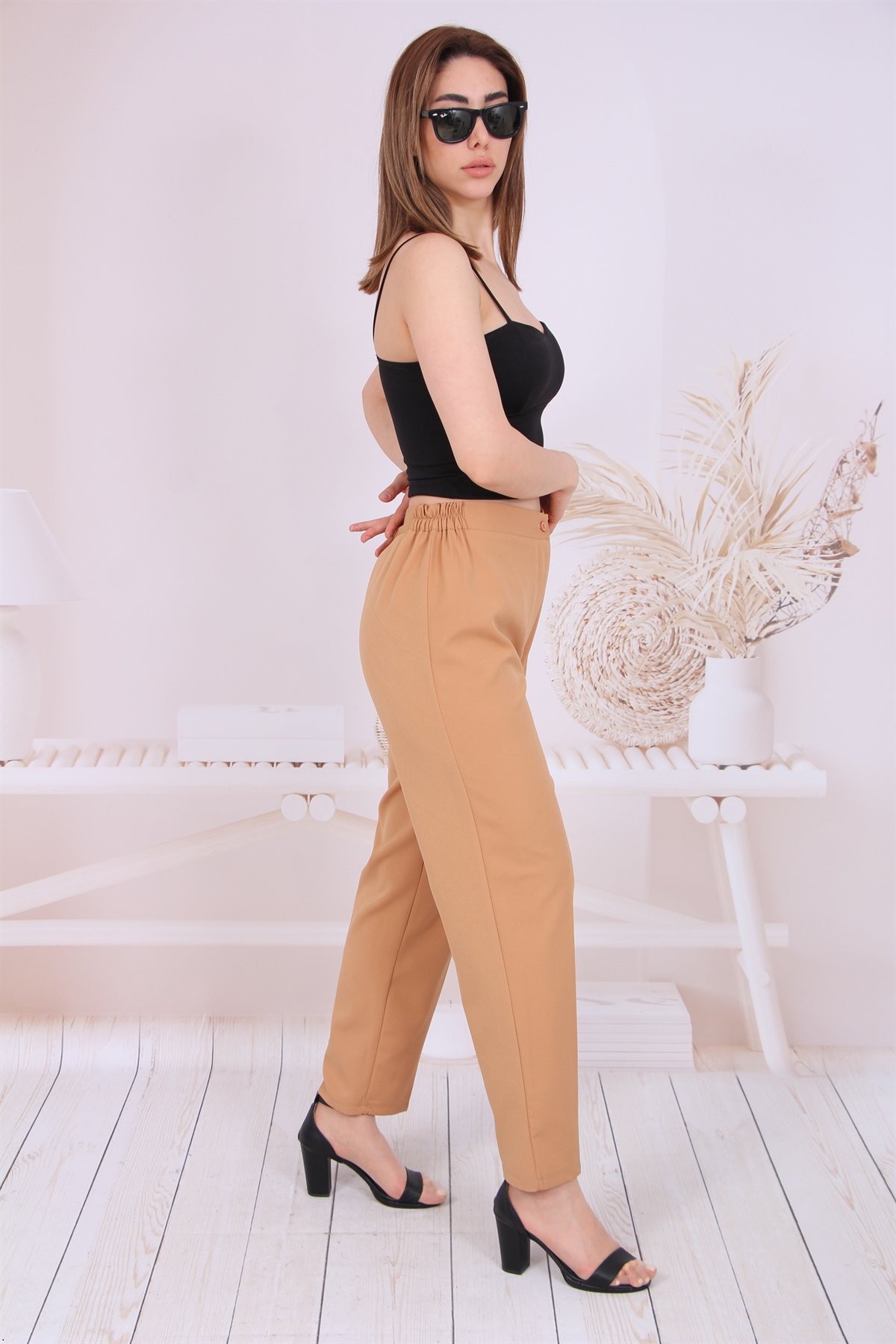 Yanları Lastik B.beden Pantolon 