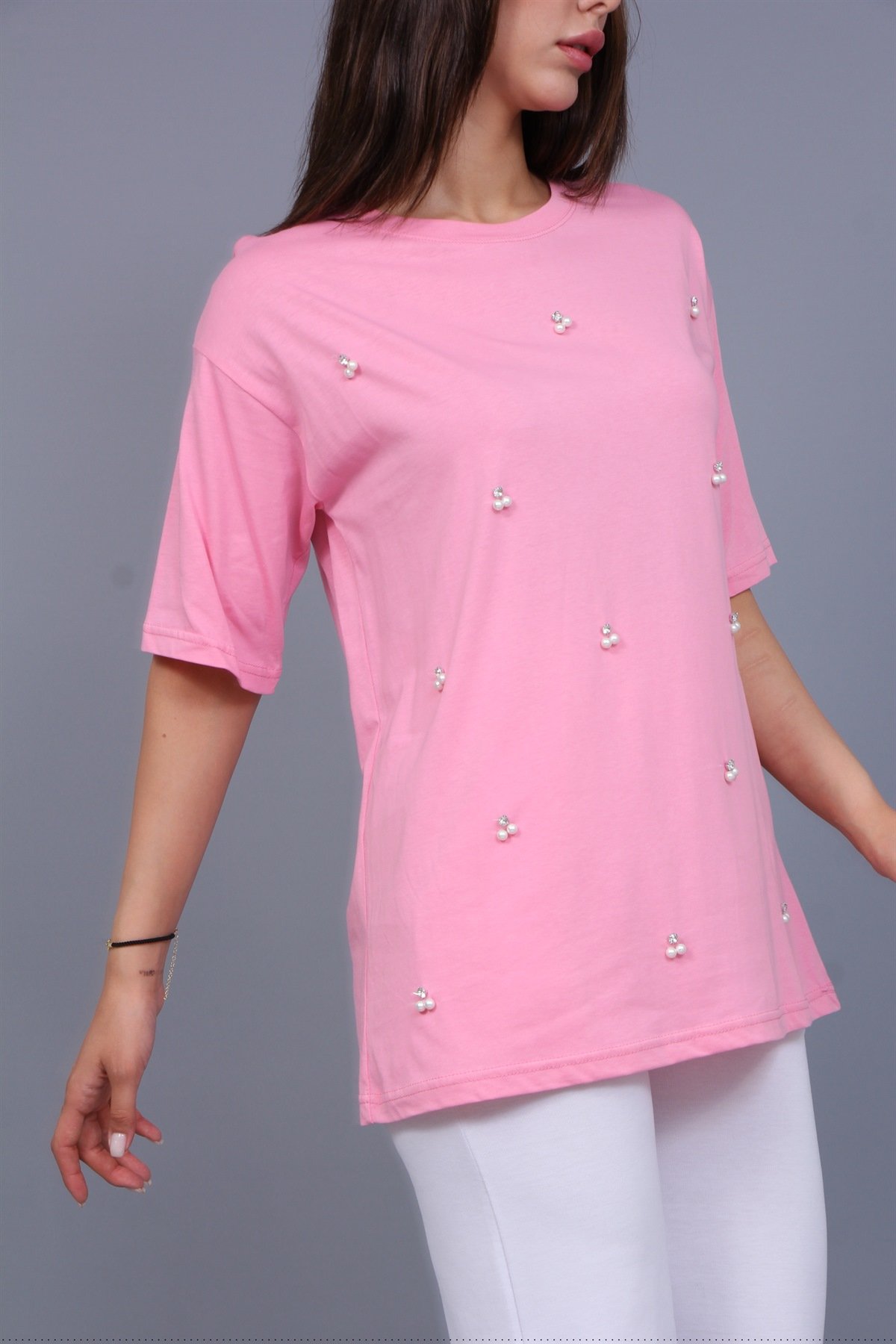 İnci Taşlı Tişört 
