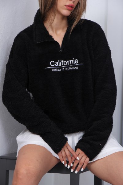 CALİFORNİA YAZILI PELUŞ SWEAT