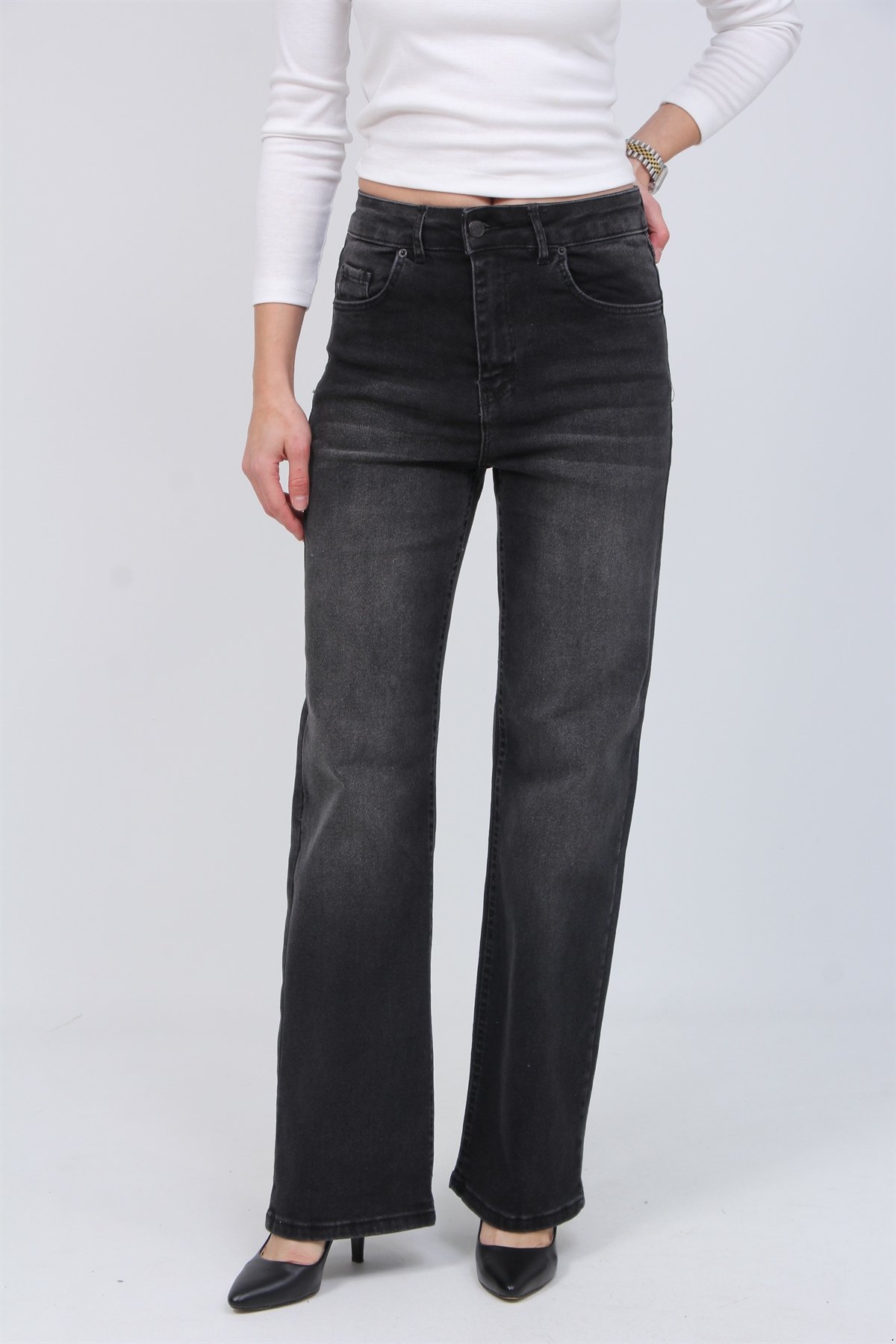 Yıkamalı Palazzo Pantolon 