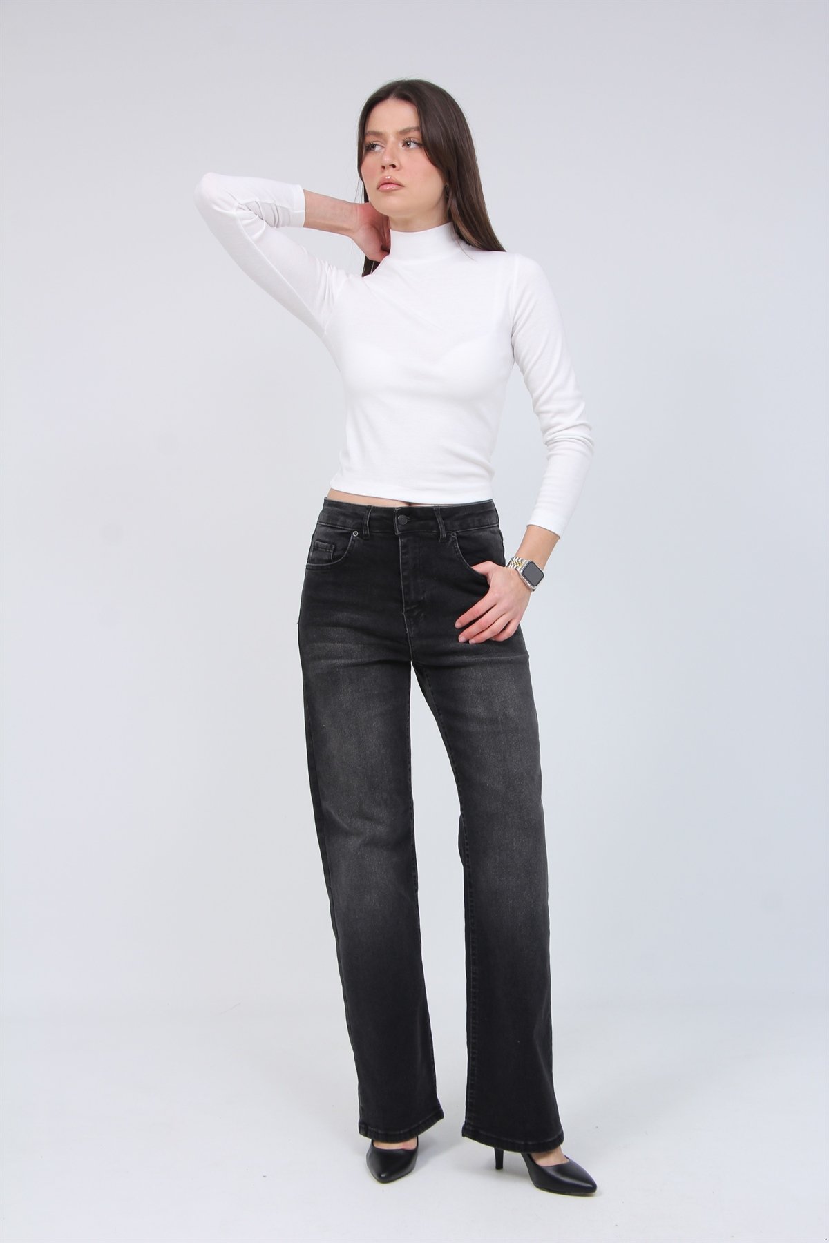 Yıkamalı Palazzo Pantolon 