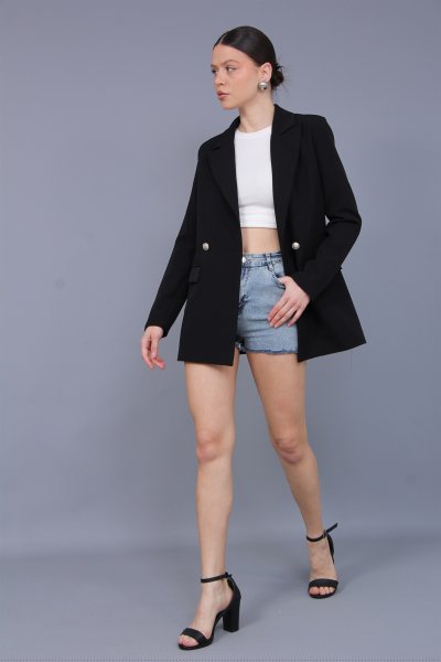 ZARA SİVRİ YAKA CEKET