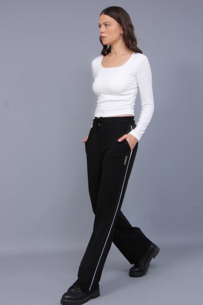 MODAL KUMAŞ YANI ŞERİTLİ BOL PAÇA EŞOFMAN