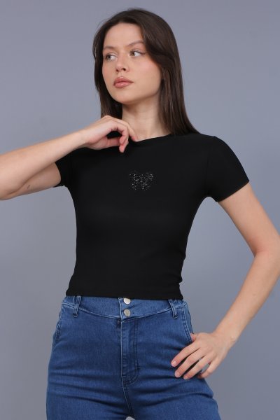 OTTOMAN KUMAŞ TÜL TAŞLI CROP