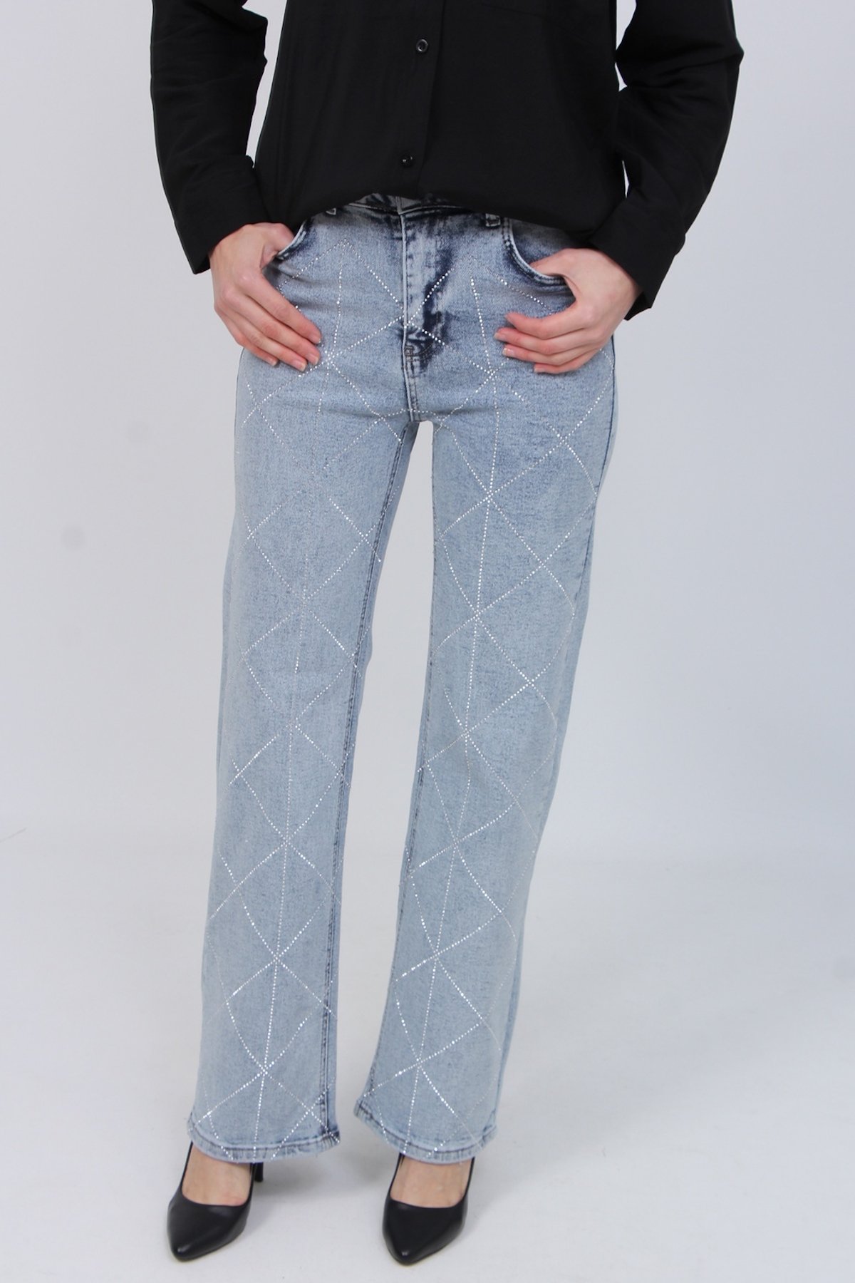 Pullu Palazzo Pantolon 