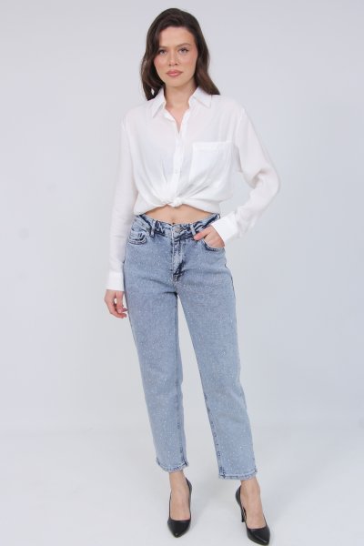 TAŞLI BOYFREND PANTOLON