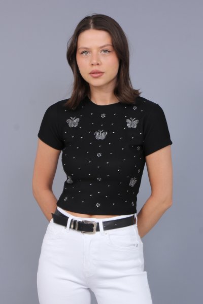 KELEBEK TAŞLI CROP