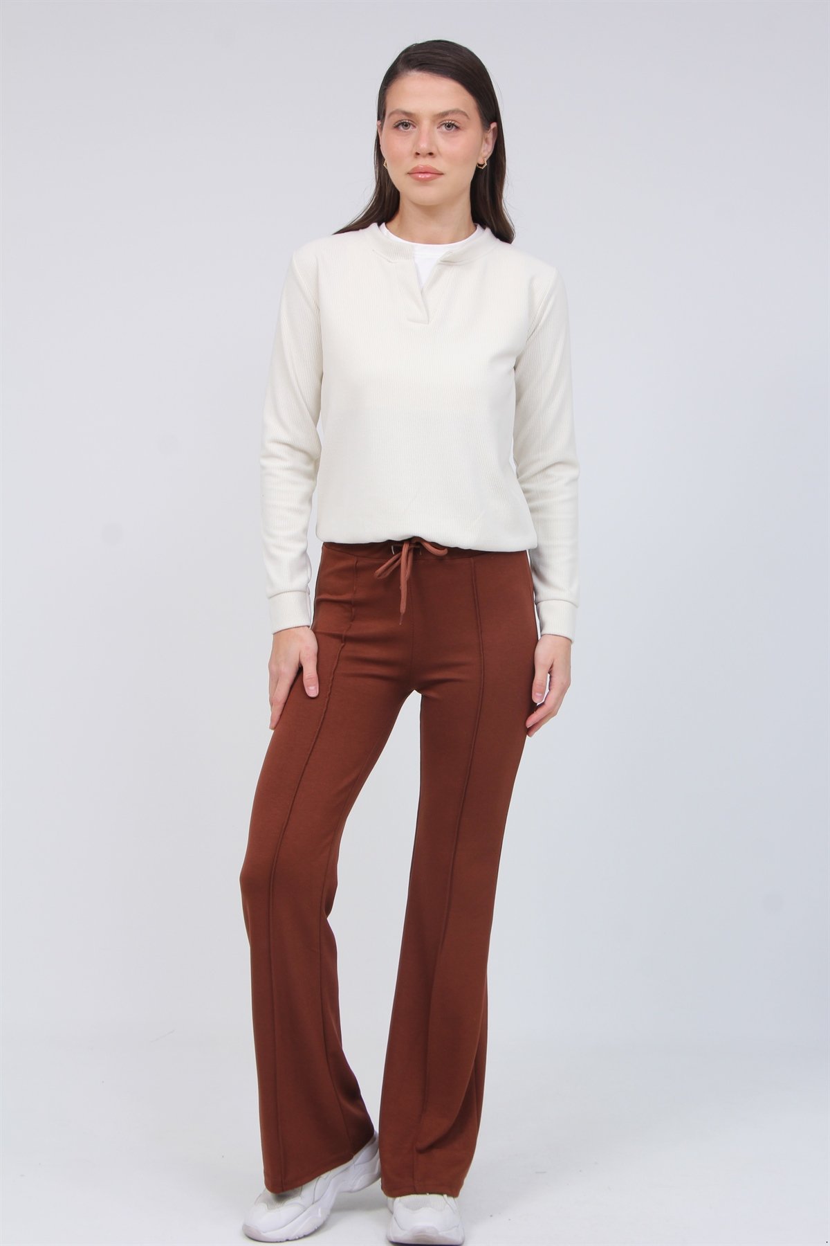 Model Kumaş Bağcıklı Cımalı Pabtolon 