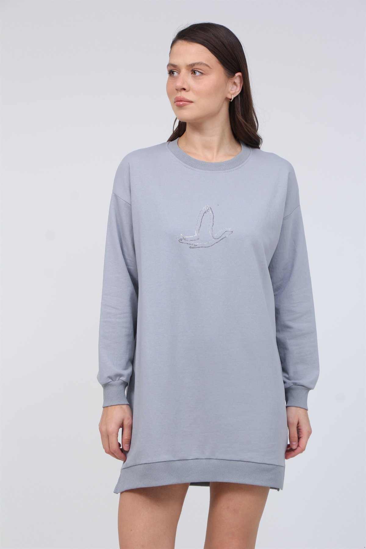 Kuş Taşlı 2 İplik Tunik 