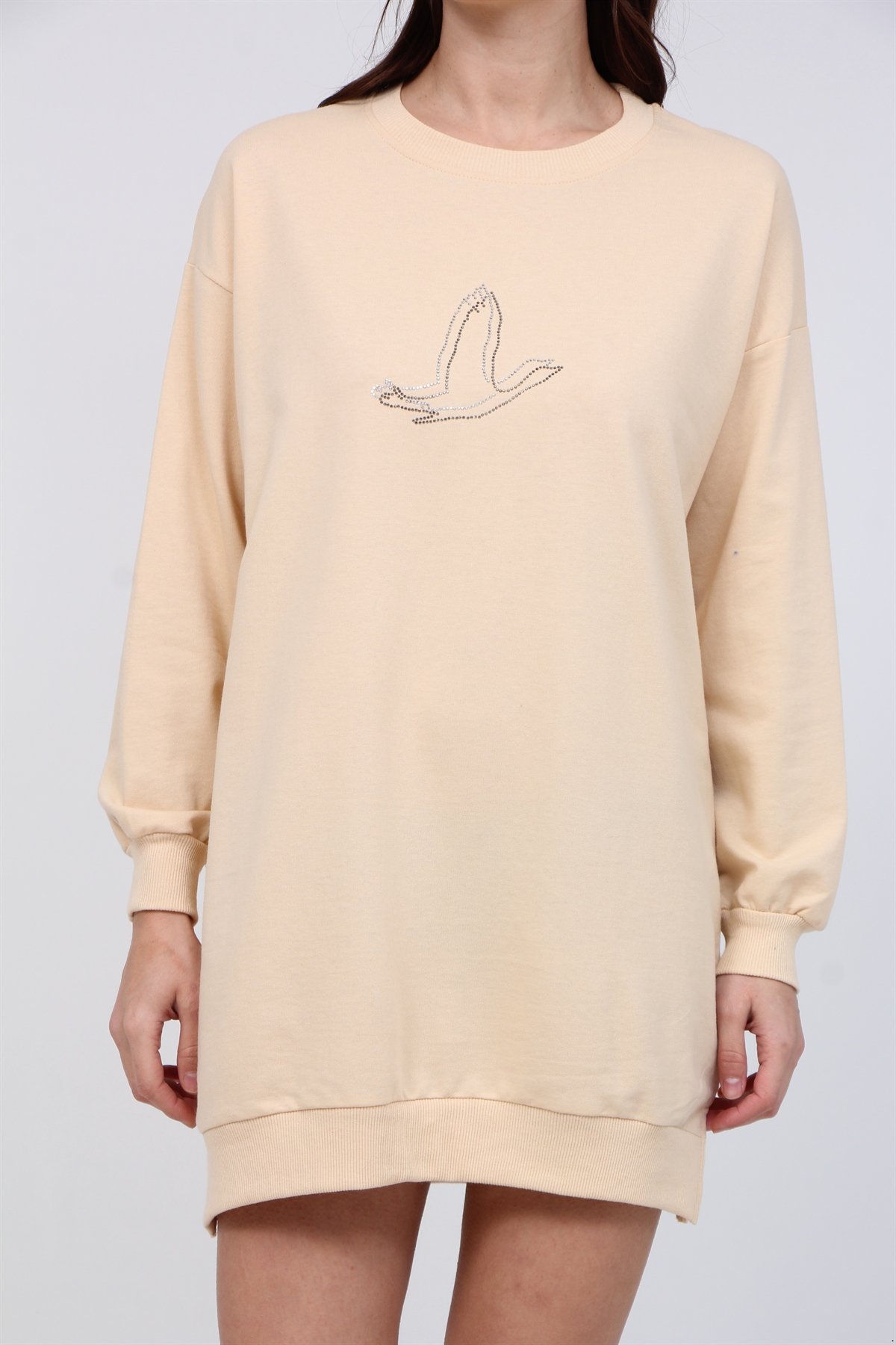 Kuş Taşlı 2 İplik Tunik 