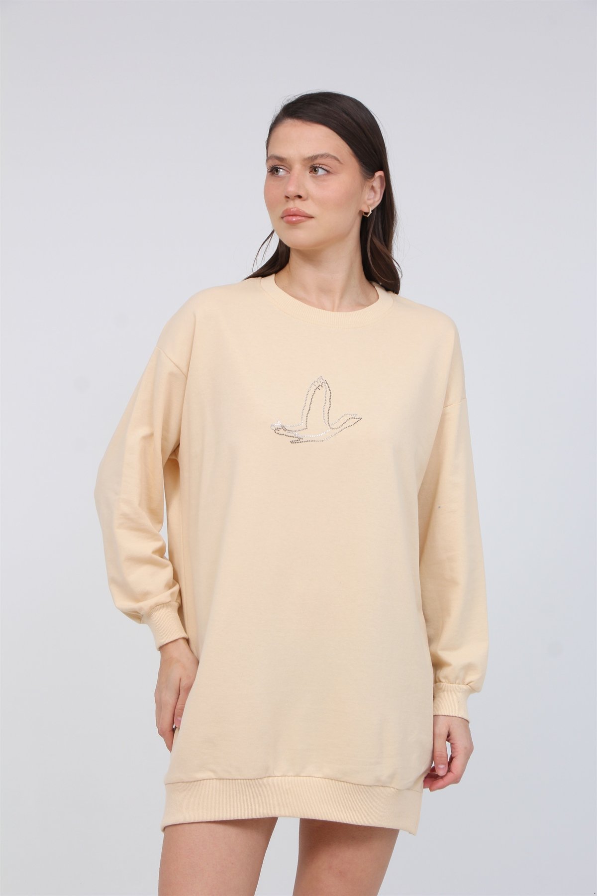 Kuş Taşlı 2 İplik Tunik 