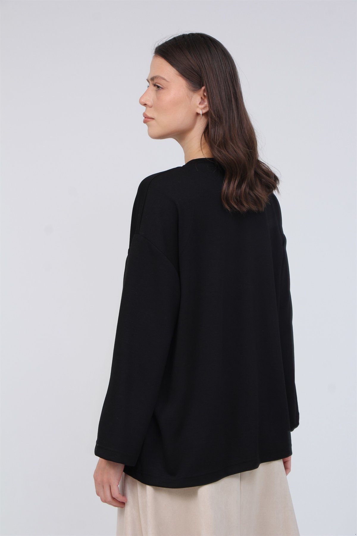 Model Kumaş Bol Kol Buluz 