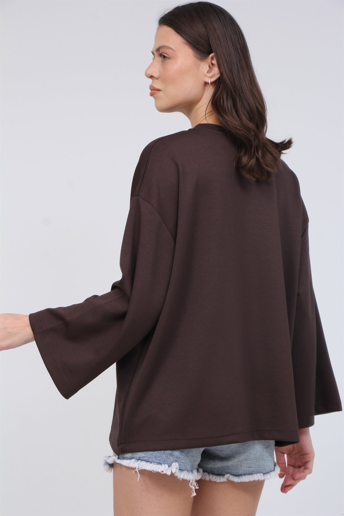 Model Kumaş Bol Kol Buluz 