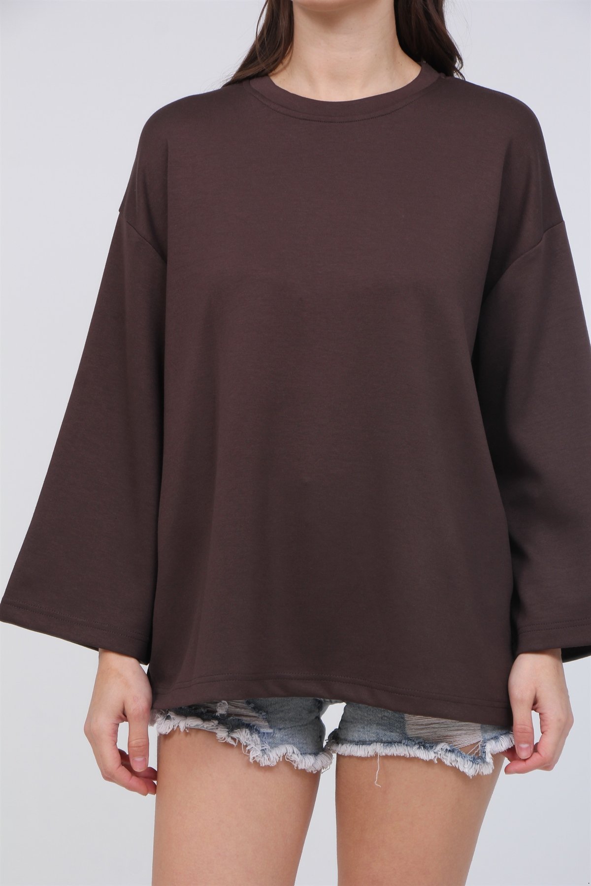 Model Kumaş Bol Kol Buluz 