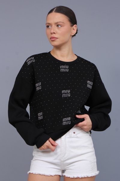 TAŞLI 3 İPLİK ŞARDONLU SWEAT