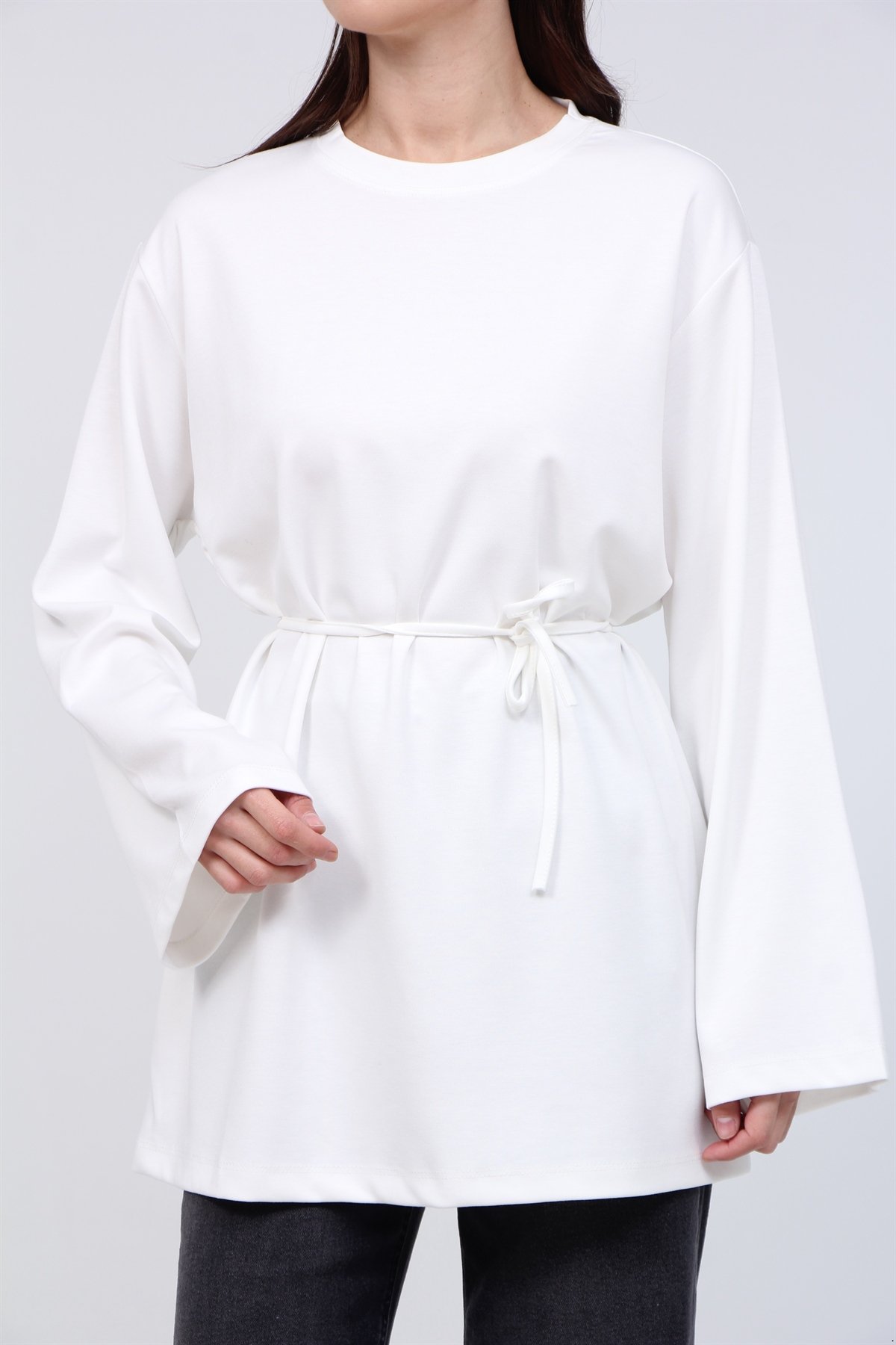 Bağlamalı Model Kumaş Tunik 