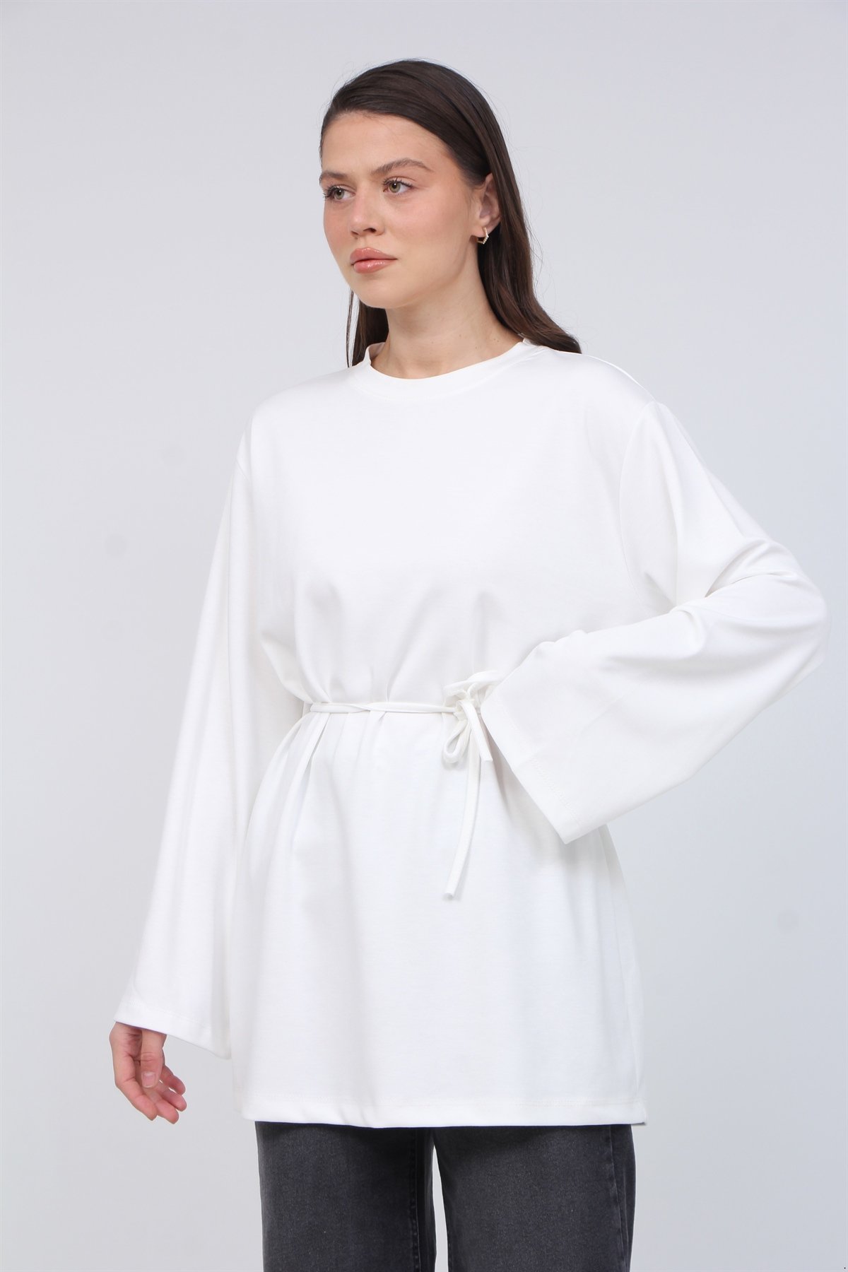 Bağlamalı Model Kumaş Tunik 