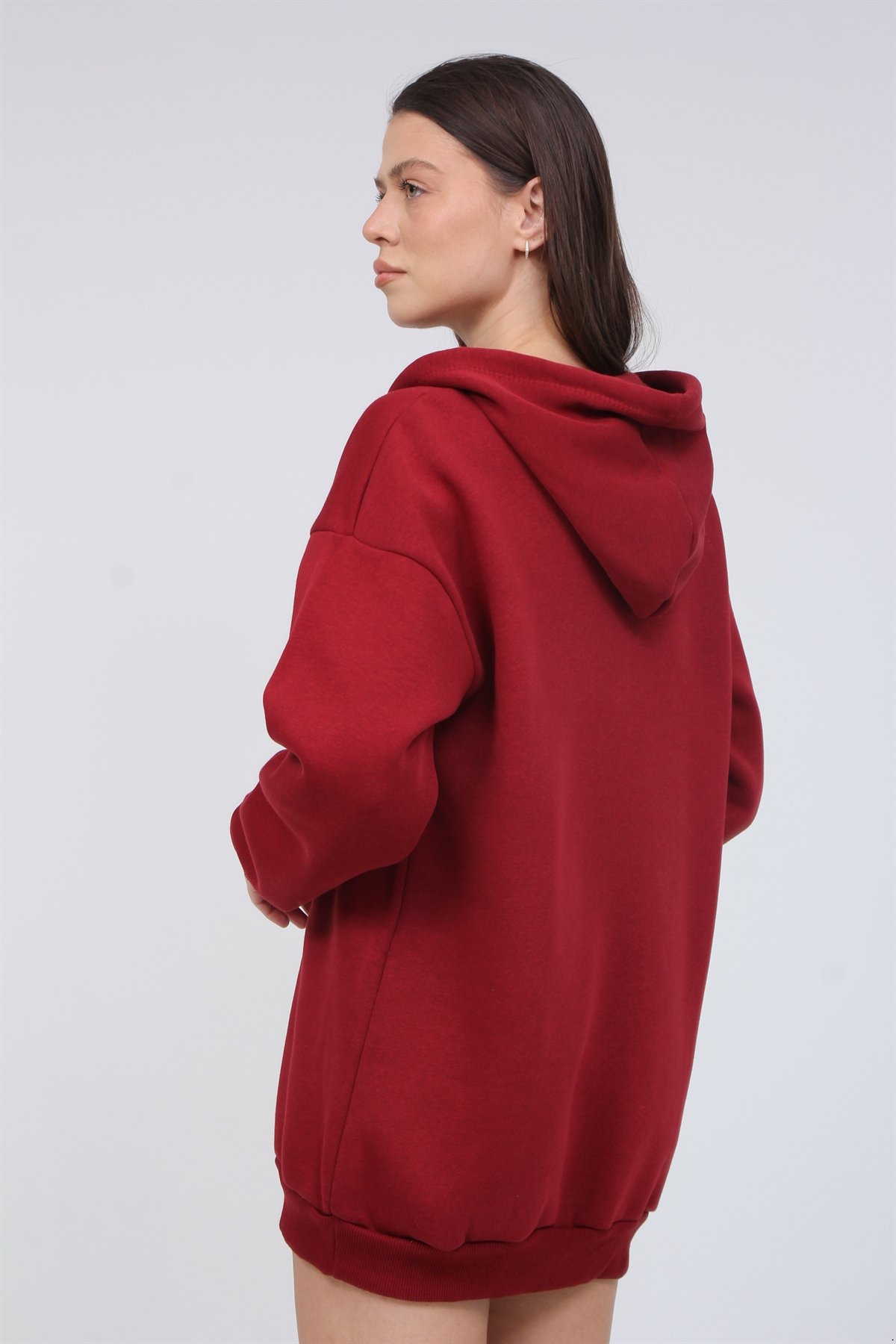 3 İplik Şardonlu Çıt Çıtlı Sweat 