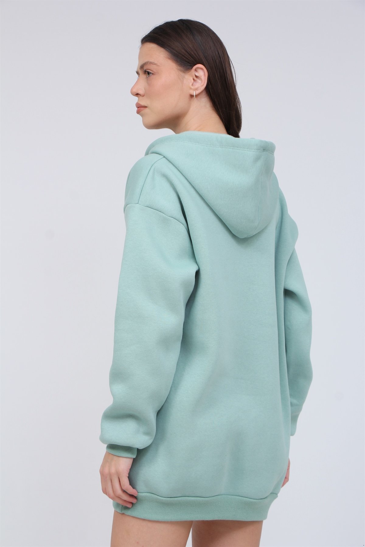 3 İplik Şardonlu Çıt Çıtlı Sweat 