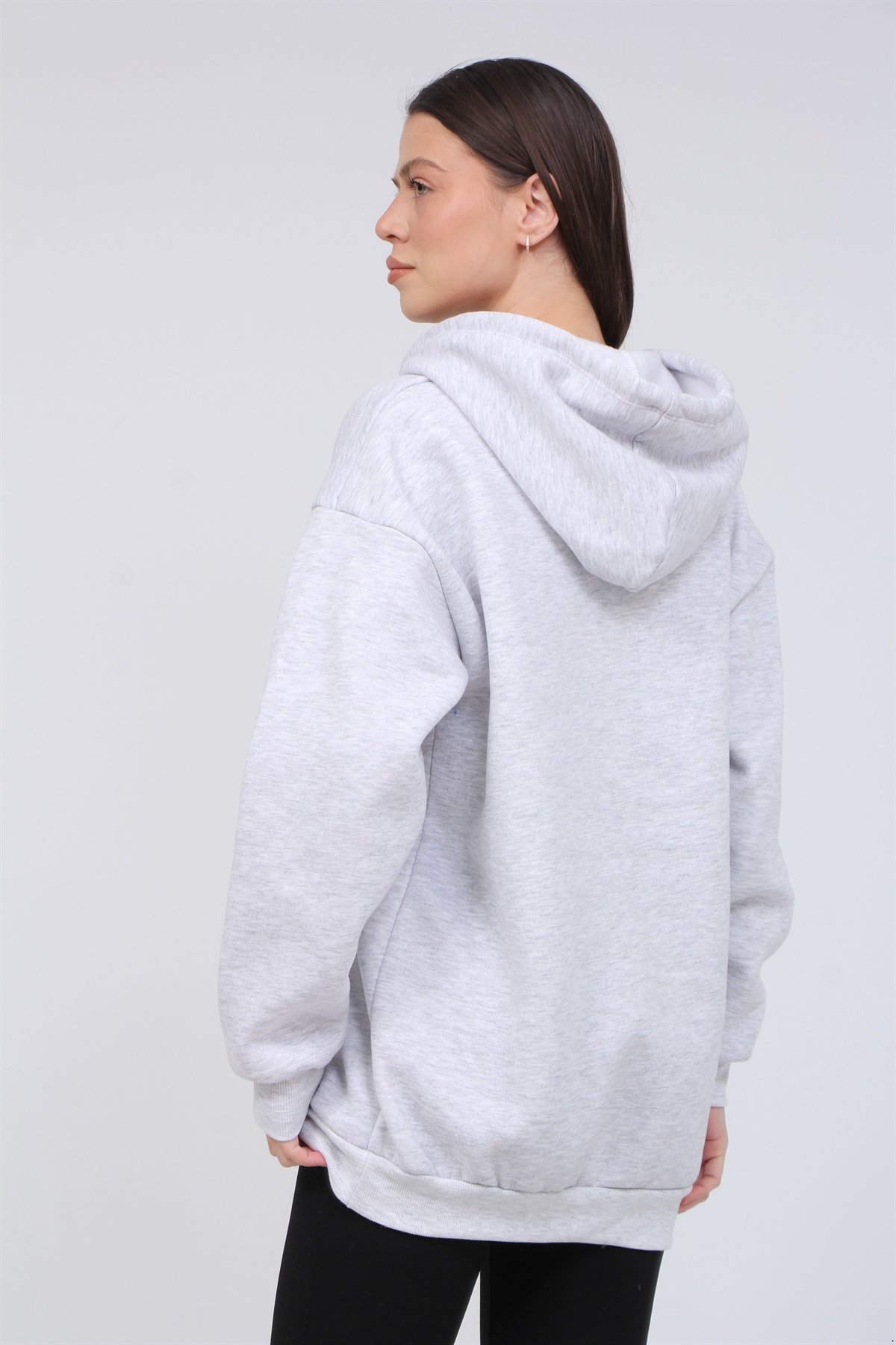 3 İplik Şardonlu Çıt Çıtlı Sweat 