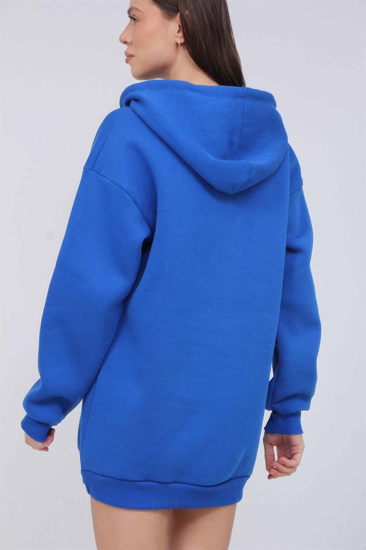 3 İplik Şardonlu Çıt Çıtlı Sweat 