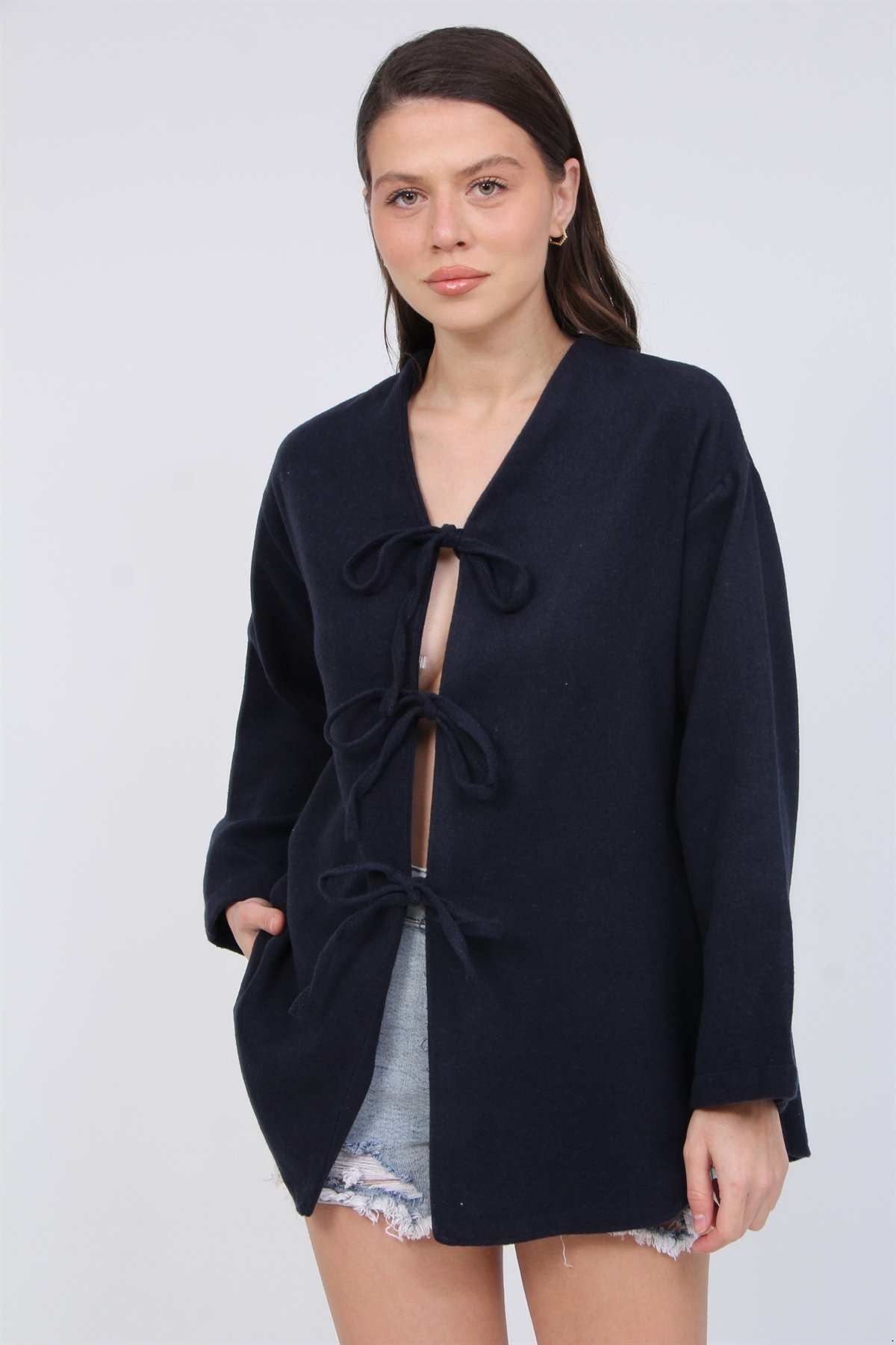 Kimona Ceket Kaşe 