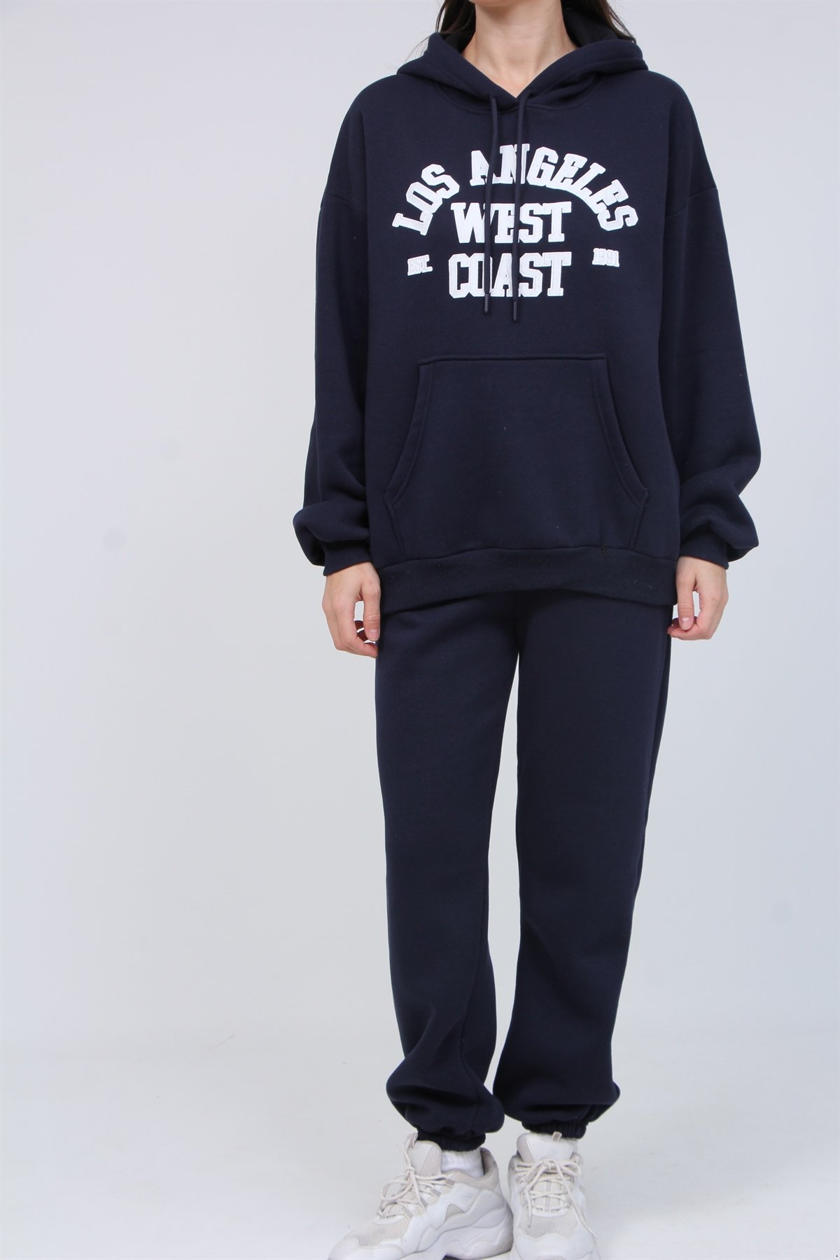 Los Angeles Yazılı 3 İplik Şardonlu Takım 