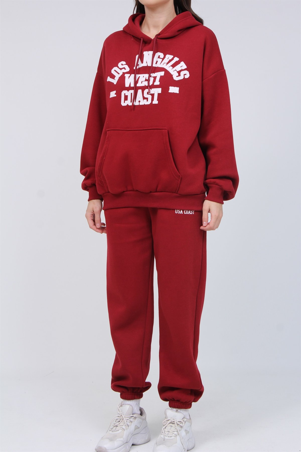 Los Angeles Yazılı 3 İplik Şardonlu Takım 