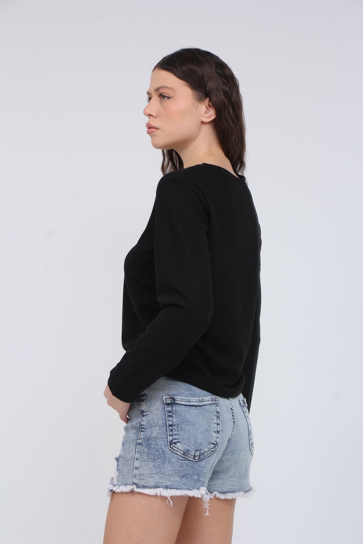 Yanı Büzgülü Bluz 