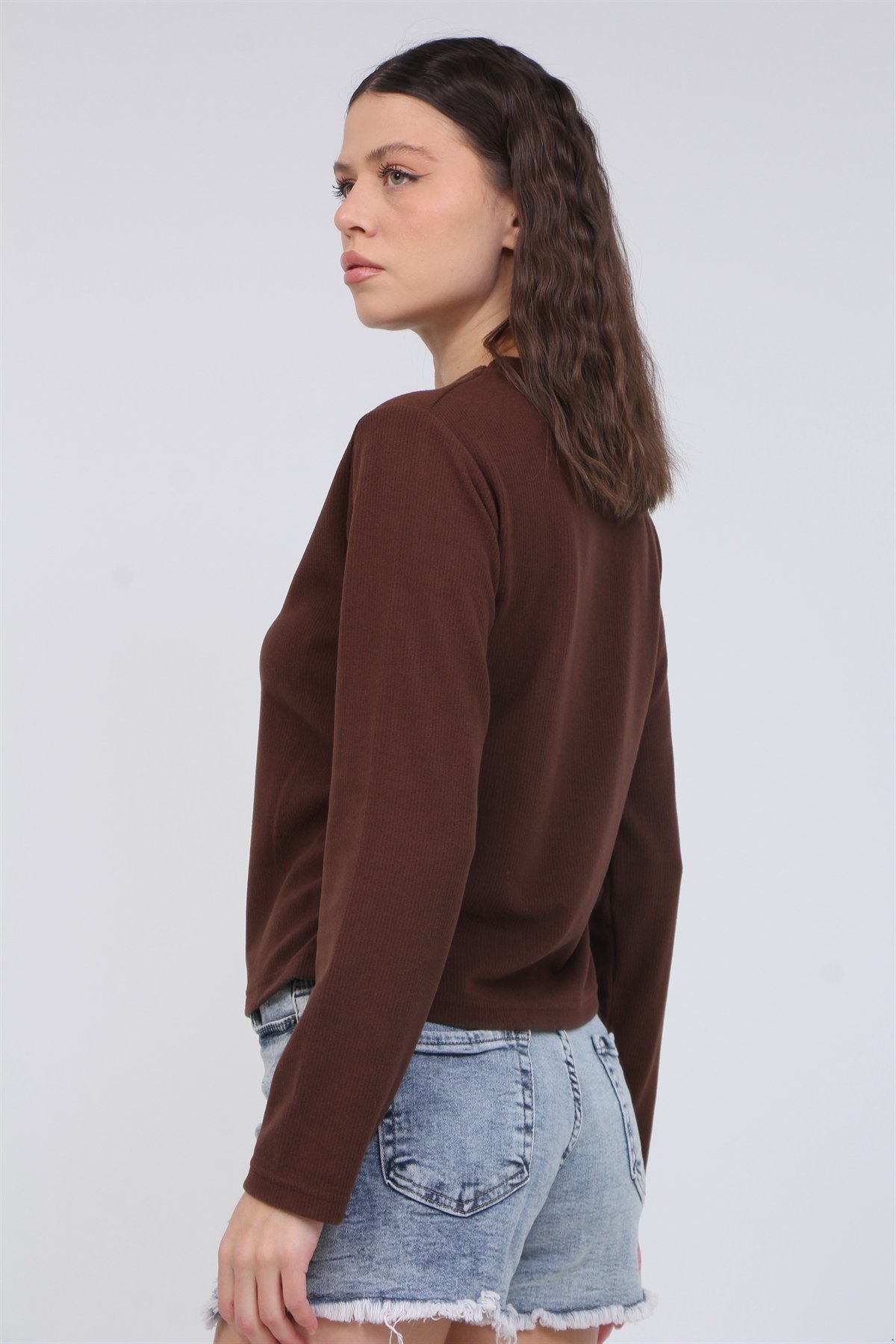 Yanı Büzgülü Bluz 