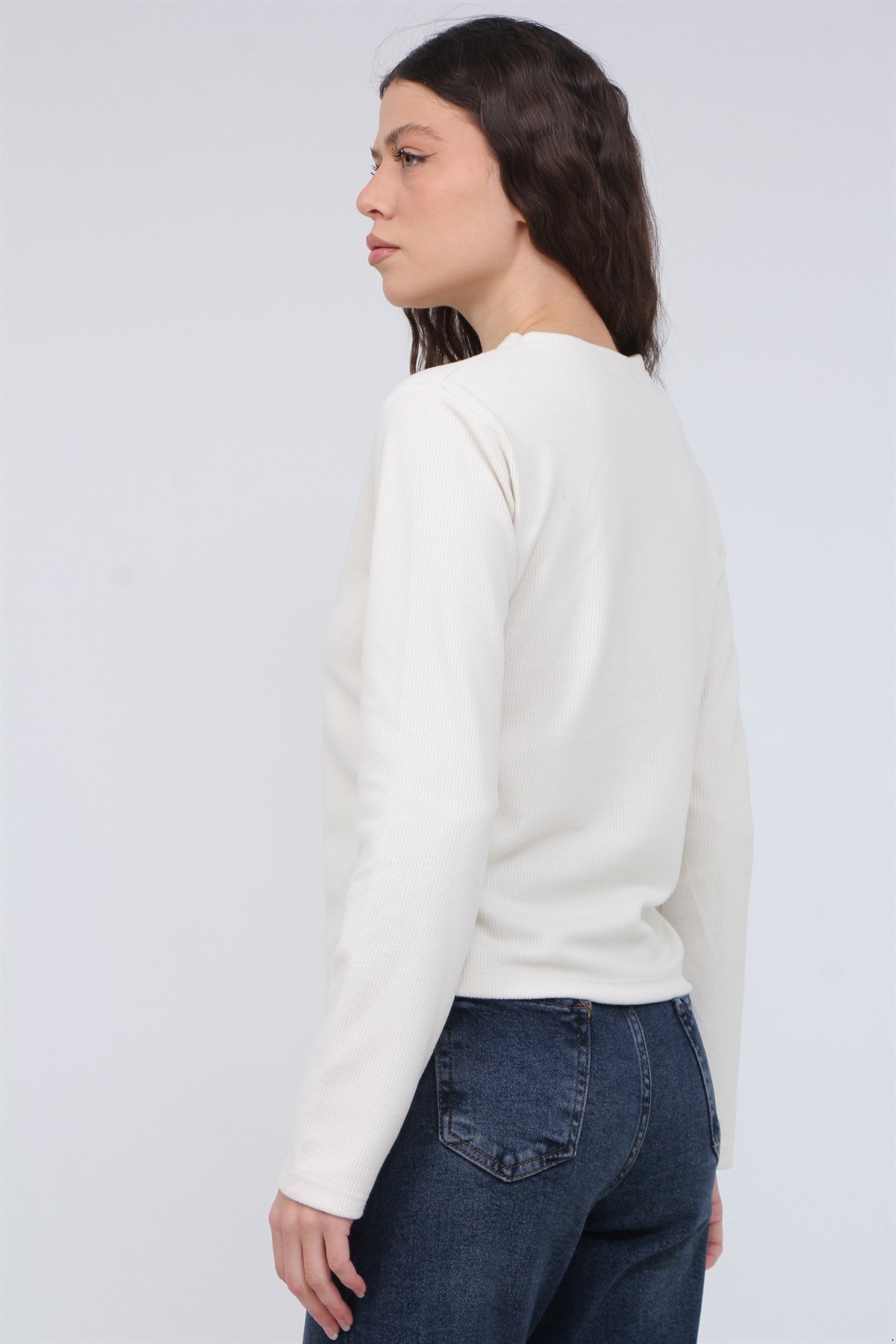 Yanı Büzgülü Bluz 