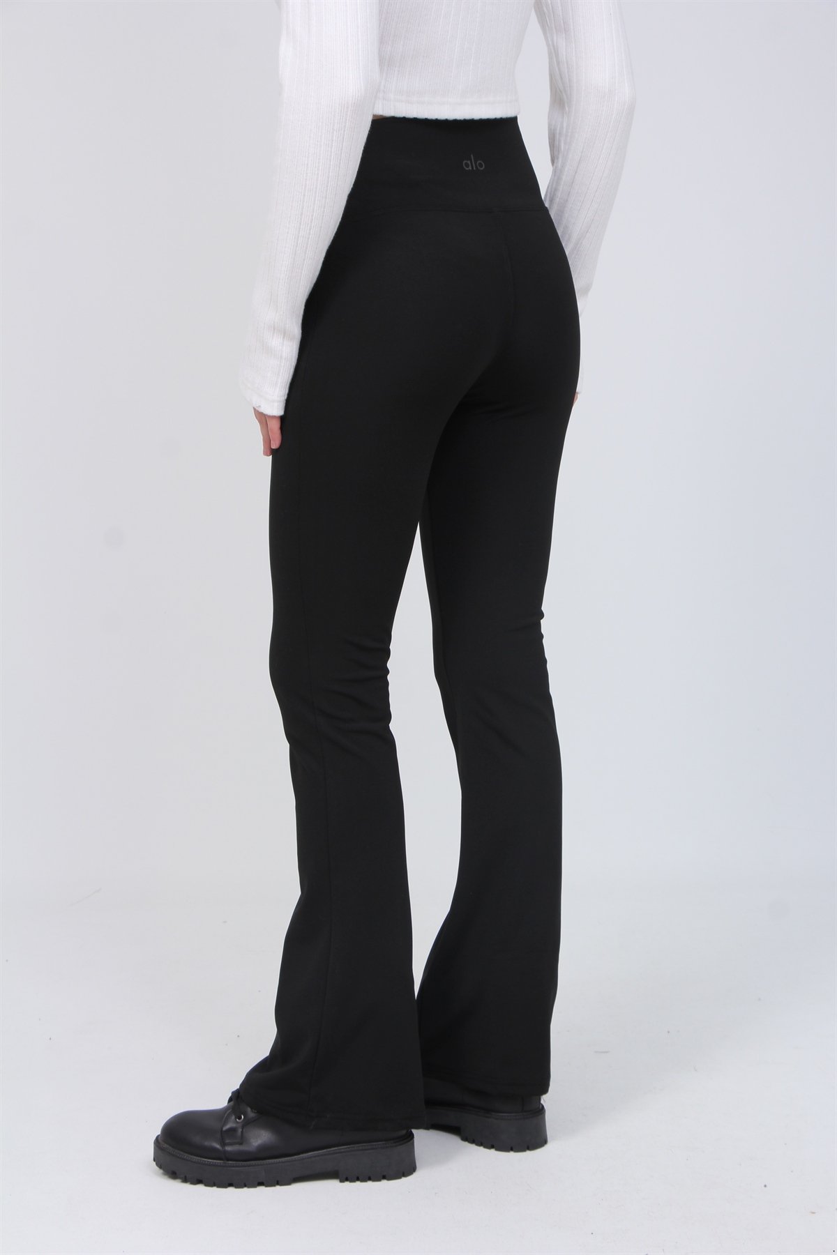 Alo Yazılı Şardonlu İspanyol Tayt 