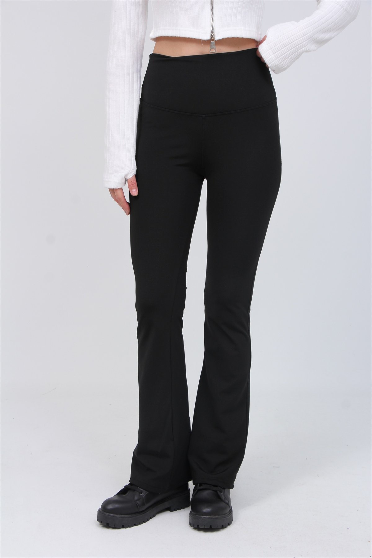 Alo Yazılı Şardonlu İspanyol Tayt 