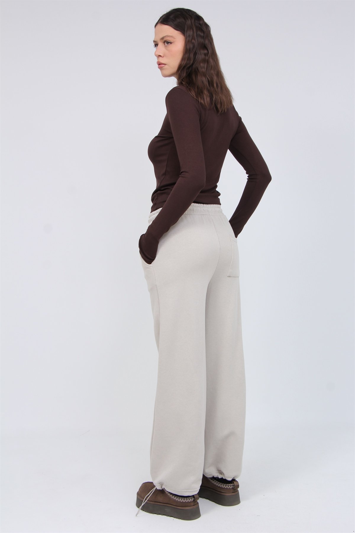 Diagonel Palazo Pantolon 