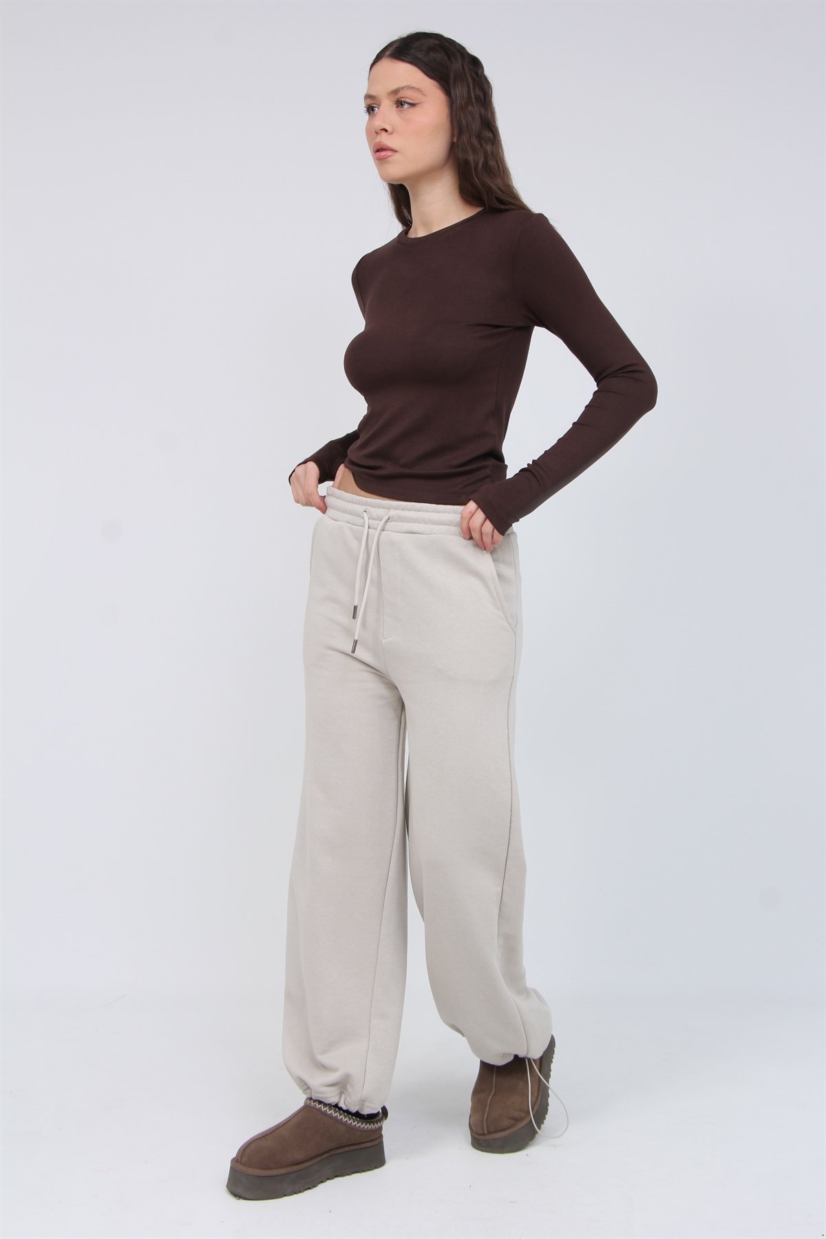 Diagonel Palazo Pantolon 