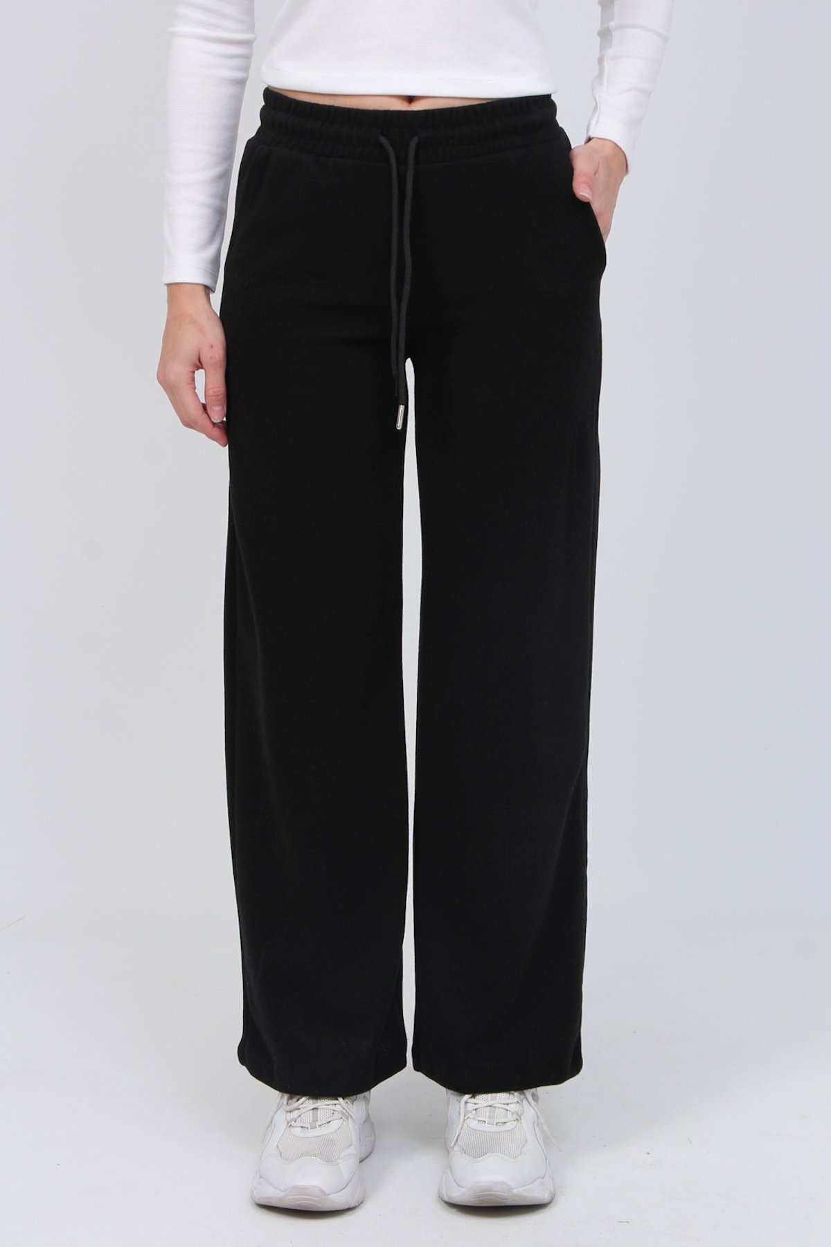 Selanik Örgü Bol Paça Pantolon 