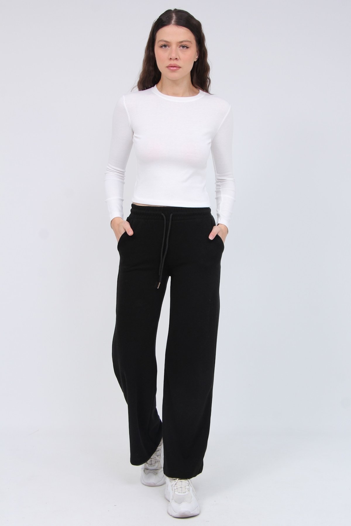 Selanik Örgü Bol Paça Pantolon 