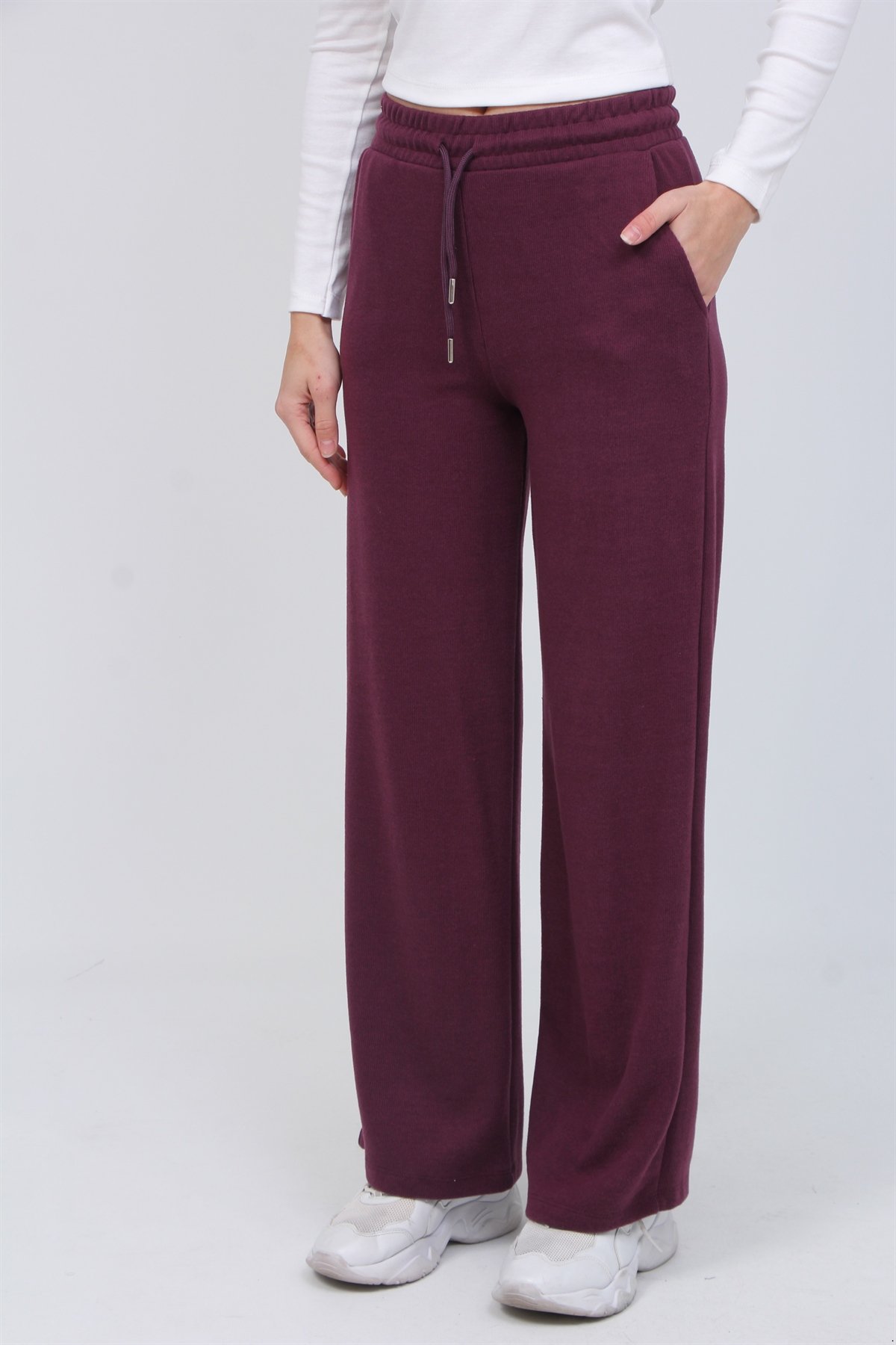 Selanik Örgü Bol Paça Pantolon 