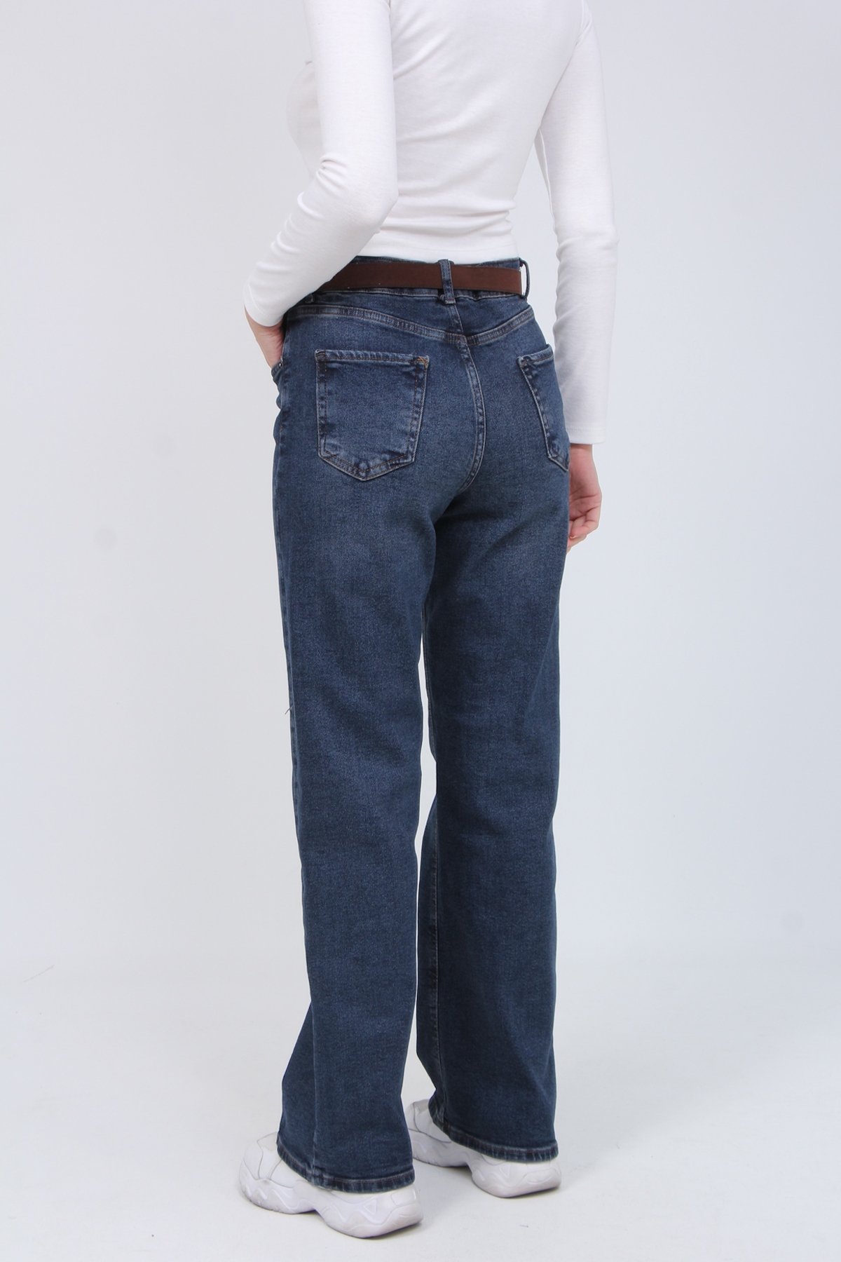 Kemerli Palazzo Pantolon 