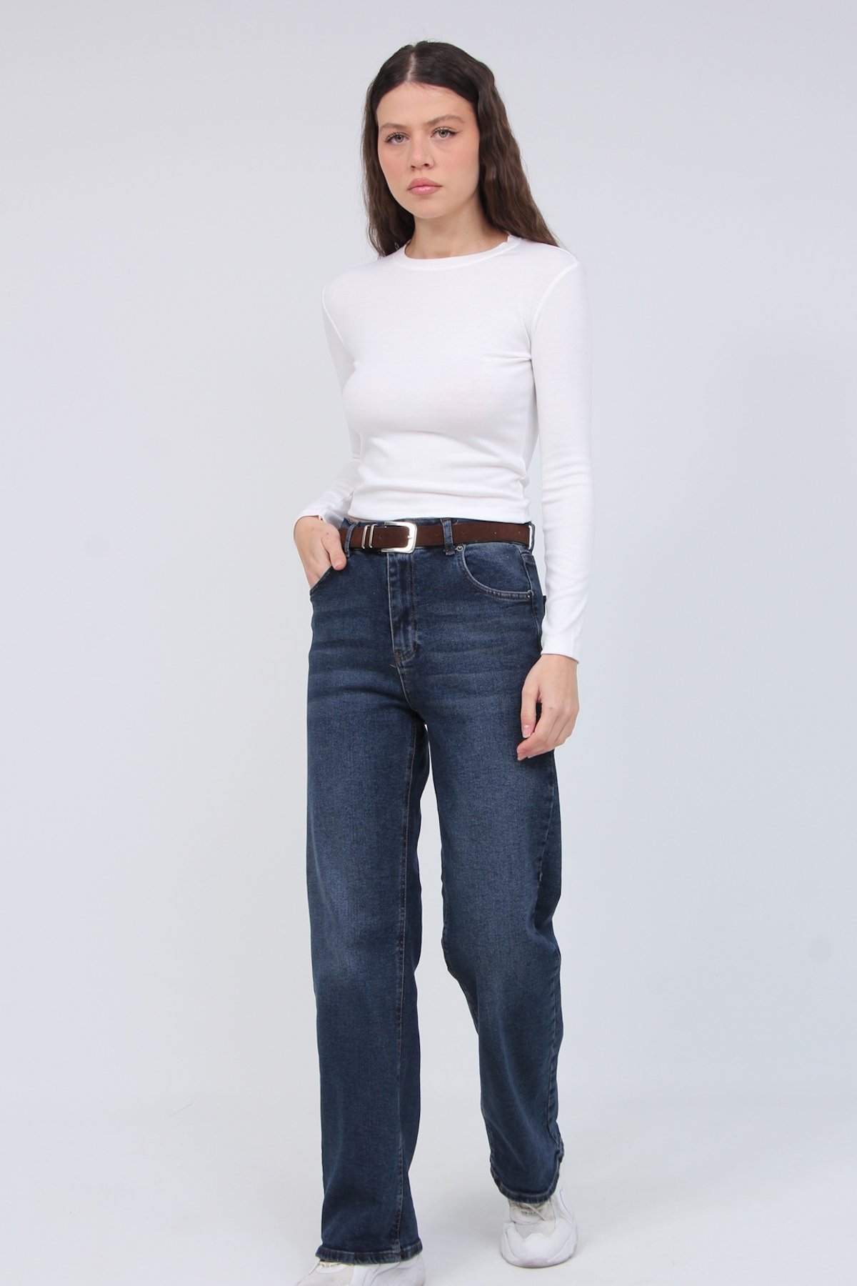 Kemerli Palazzo Pantolon 