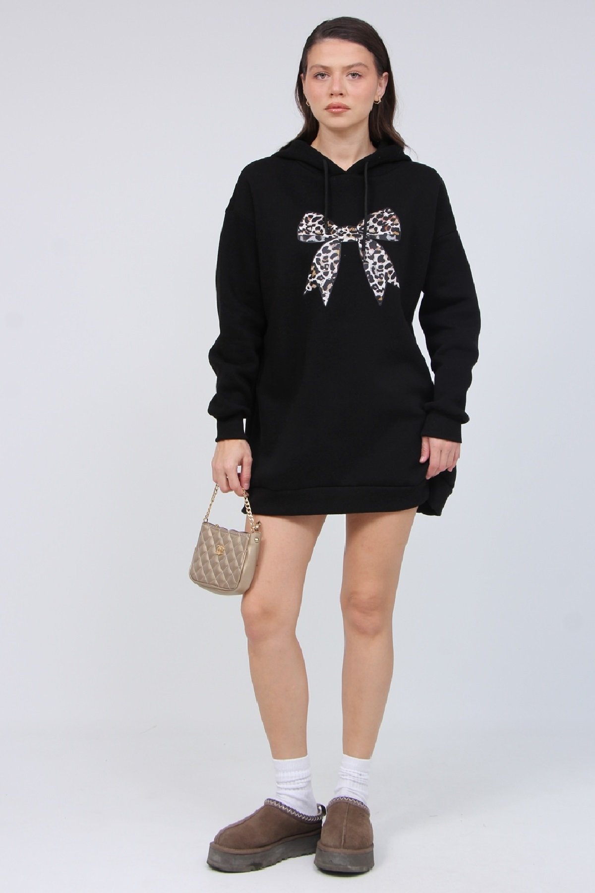 3 İplik Kurdale Baskı Sweat 