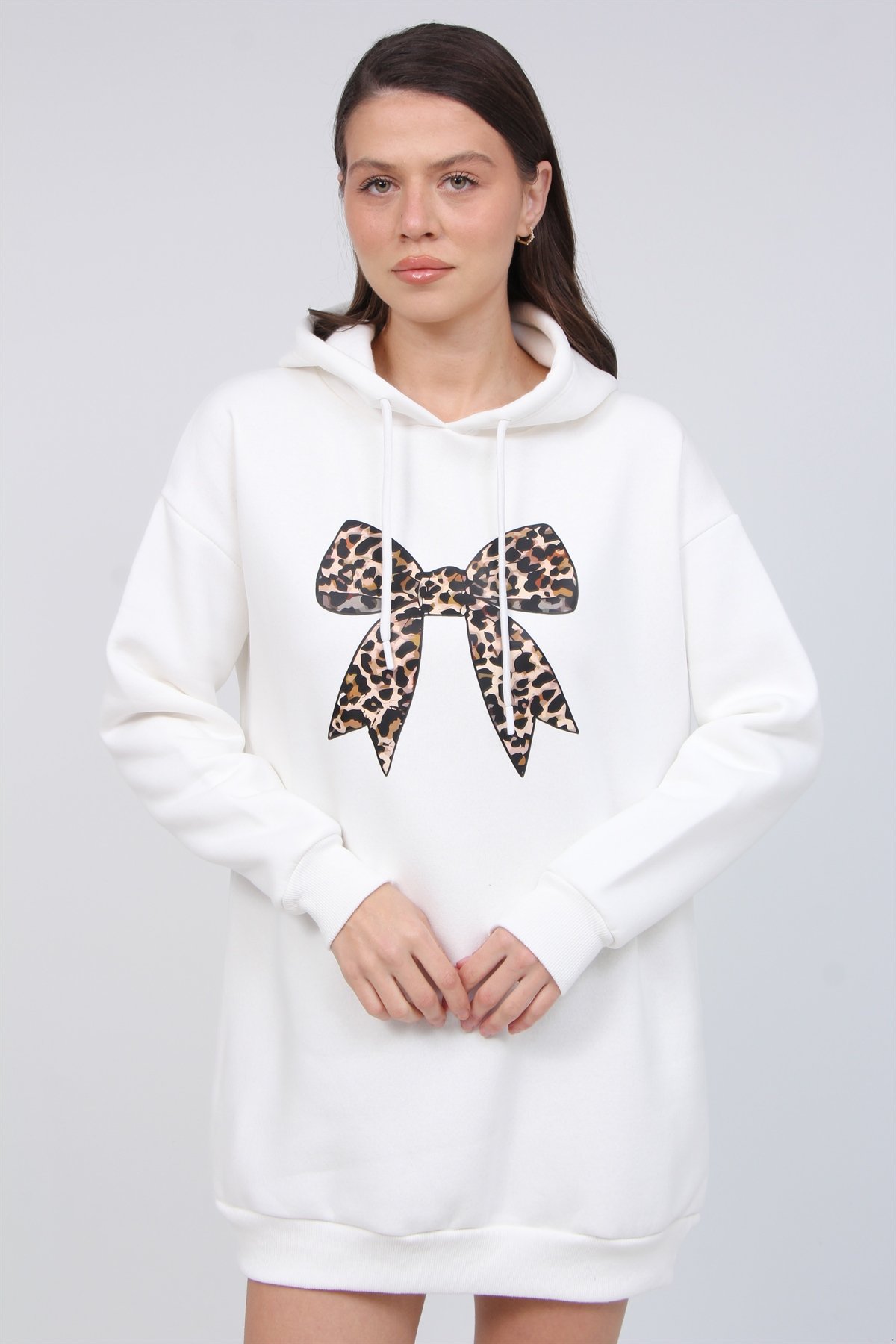 3 İplik Kurdale Baskı Sweat 