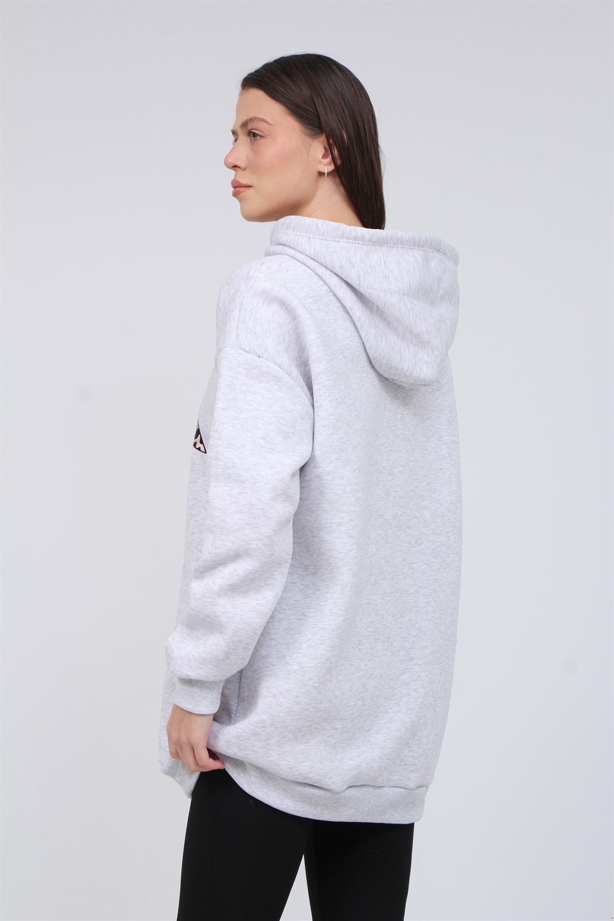 3 İplik Kurdale Baskı Sweat 