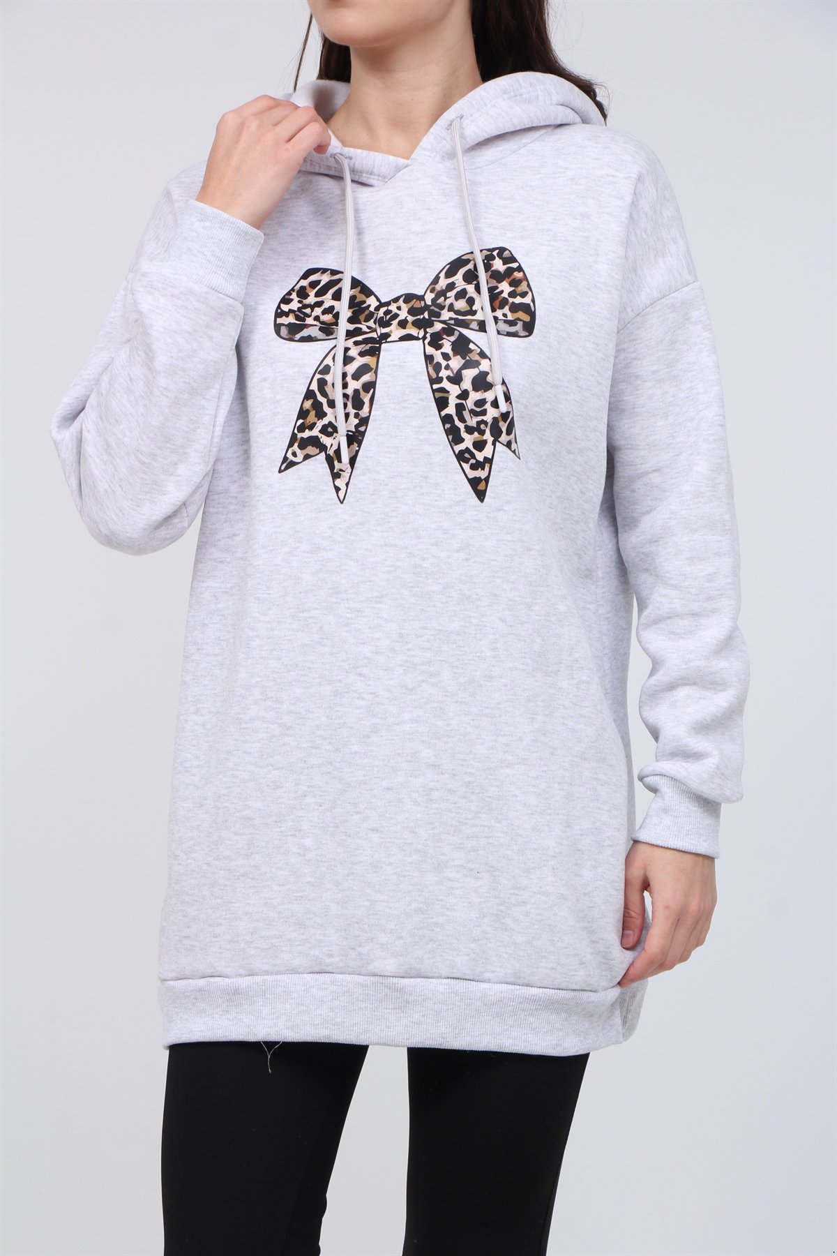 3 İplik Kurdale Baskı Sweat 